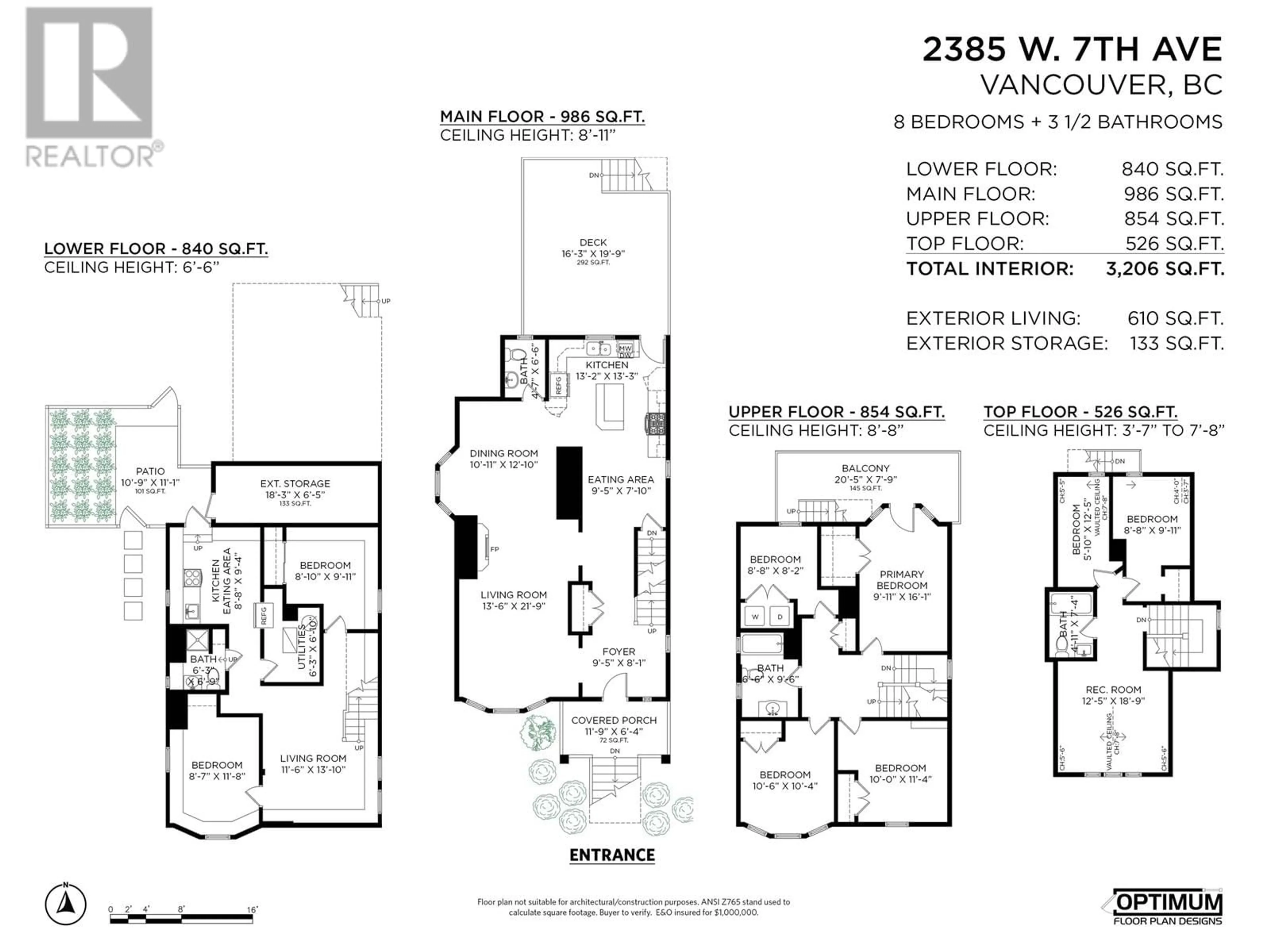 Floor plan for 2385 7TH AVENUE, Vancouver British Columbia V6K1Y4