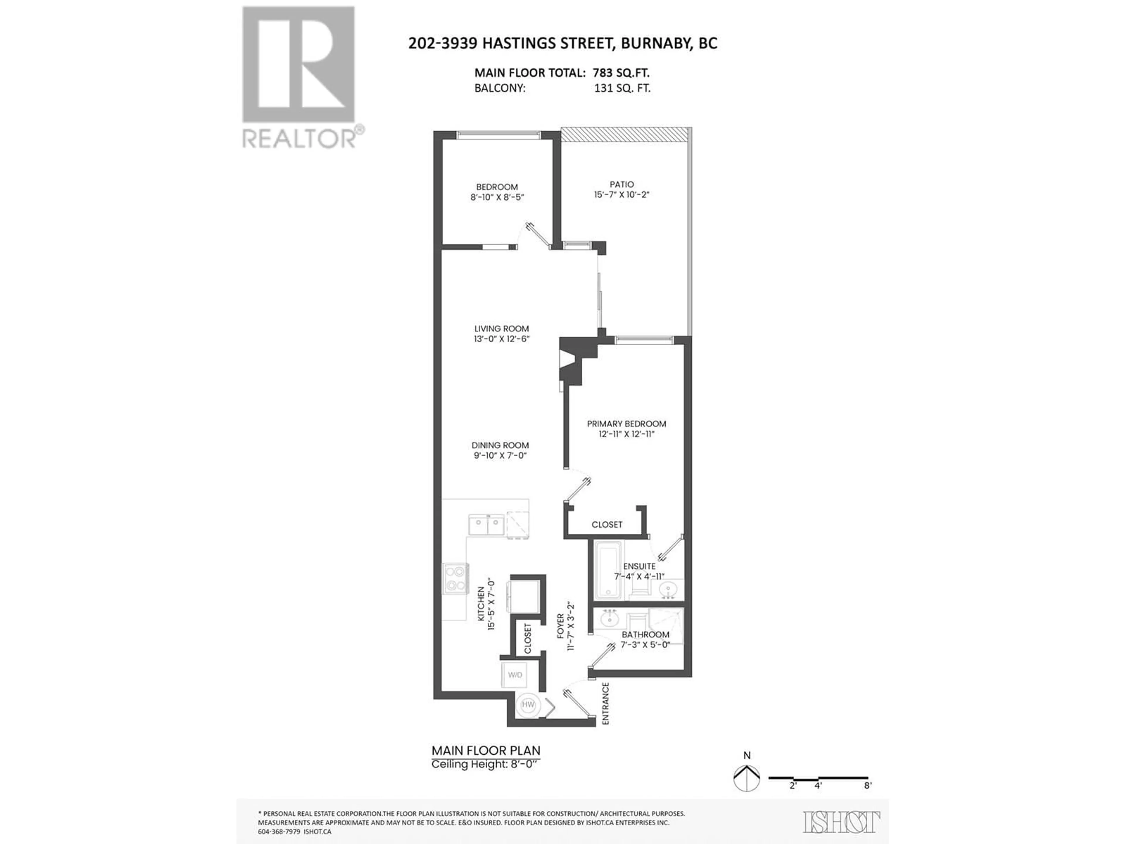 Floor plan for 202 - 3939 HASTINGS STREET, Burnaby British Columbia V5C2H8