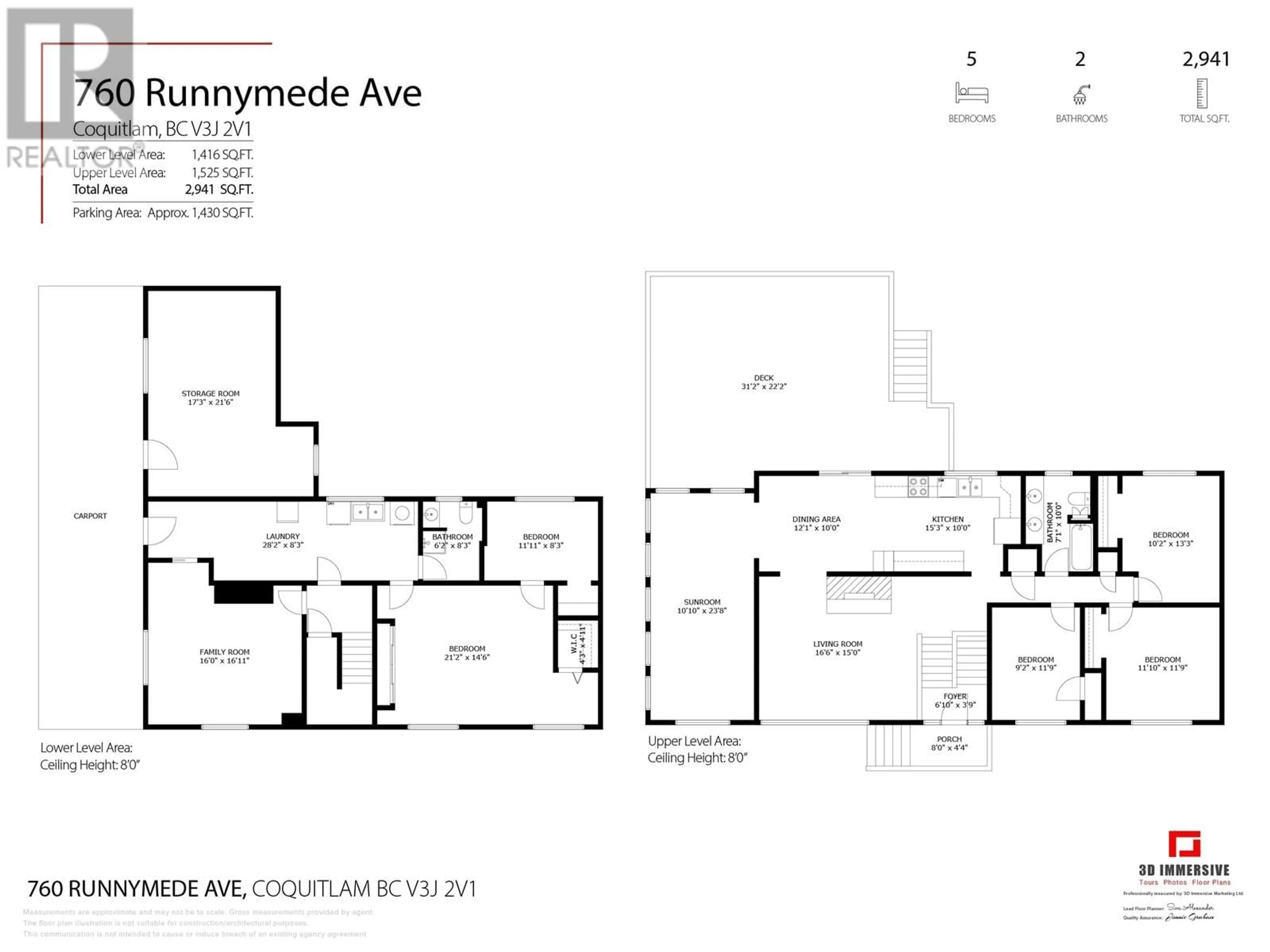 Floor plan for 760 RUNNYMEDE AVENUE, Coquitlam British Columbia V3J2V1