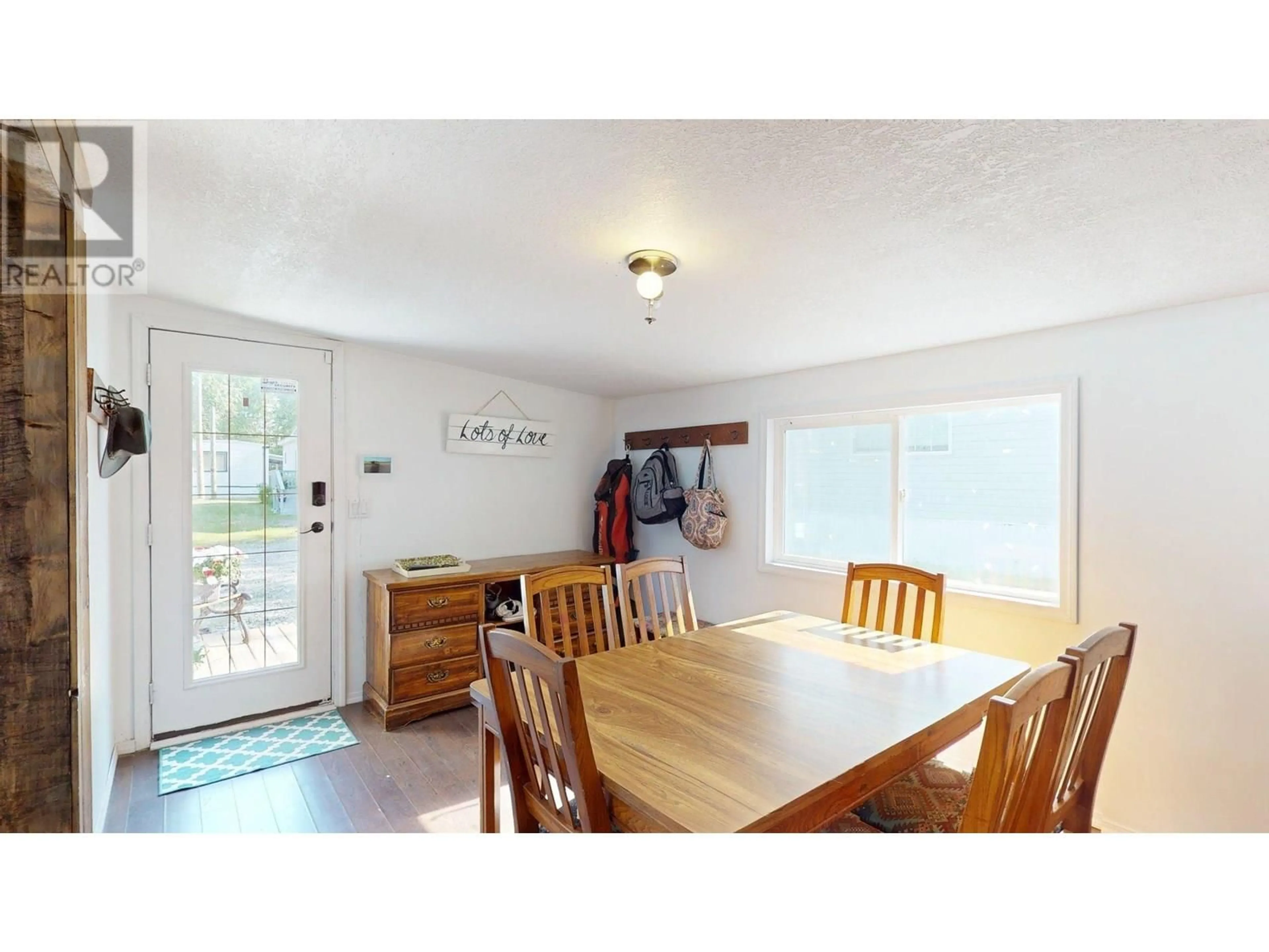 Dining room, wood/laminate floor for 3 - 3211 GOOK ROAD, Quesnel British Columbia V2J6N6