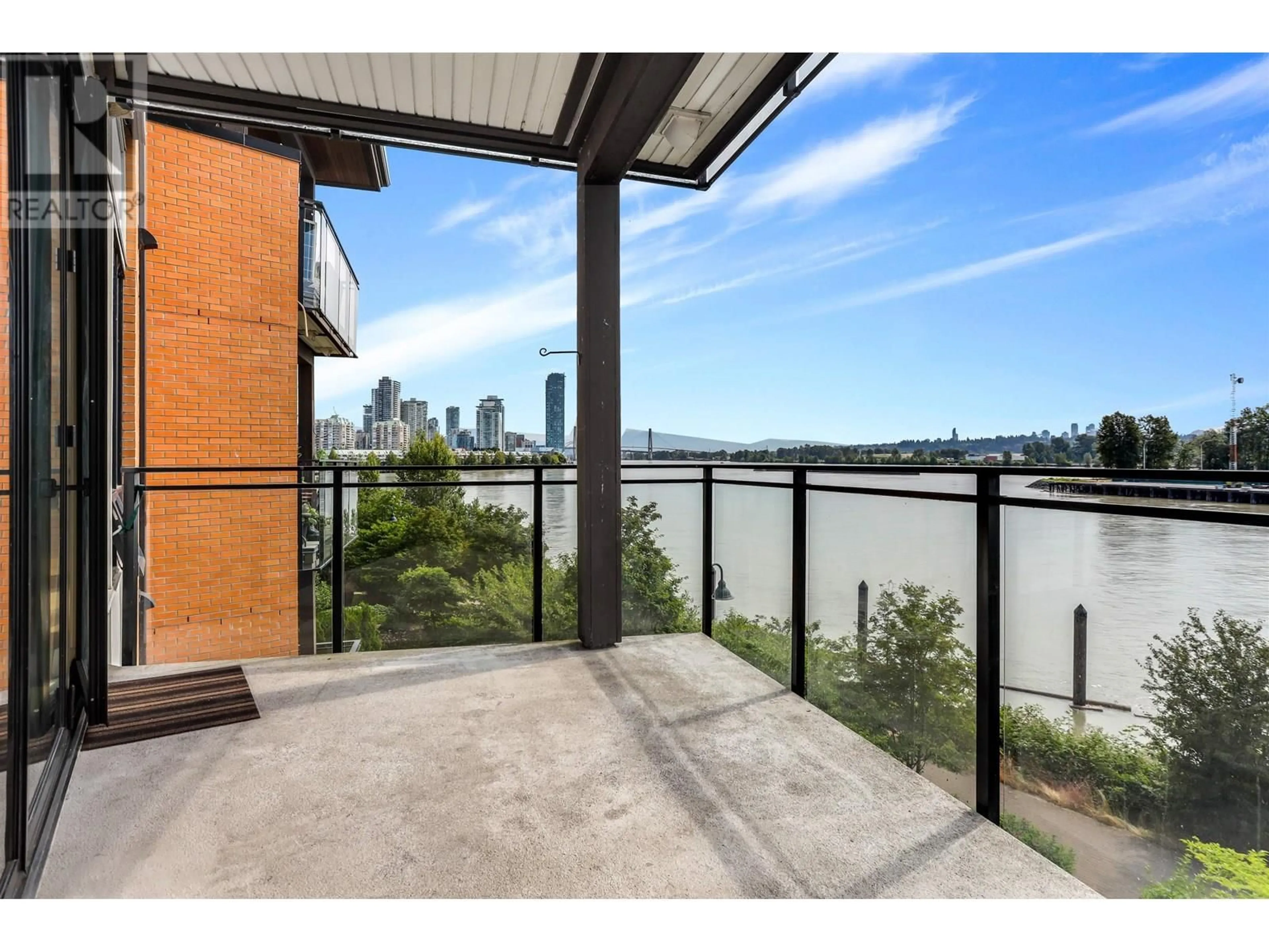 Patio, water/lake/river/ocean view for 313 - 220 SALTER STREET, New Westminster British Columbia V3M0H4