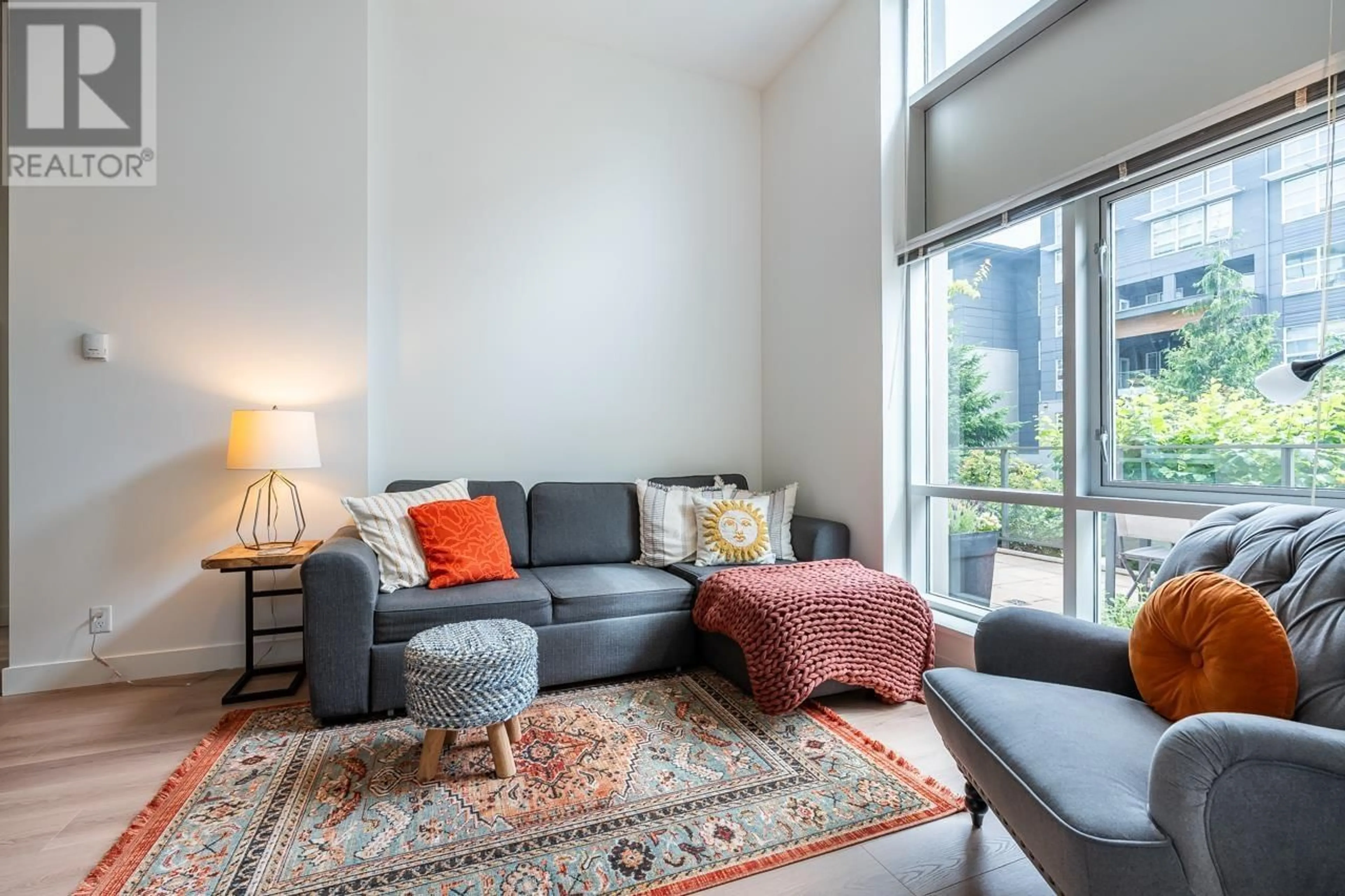 Living room with furniture, unknown for 6 - 9150 UNIVERSITY HIGH STREET, Burnaby British Columbia V5A0C5