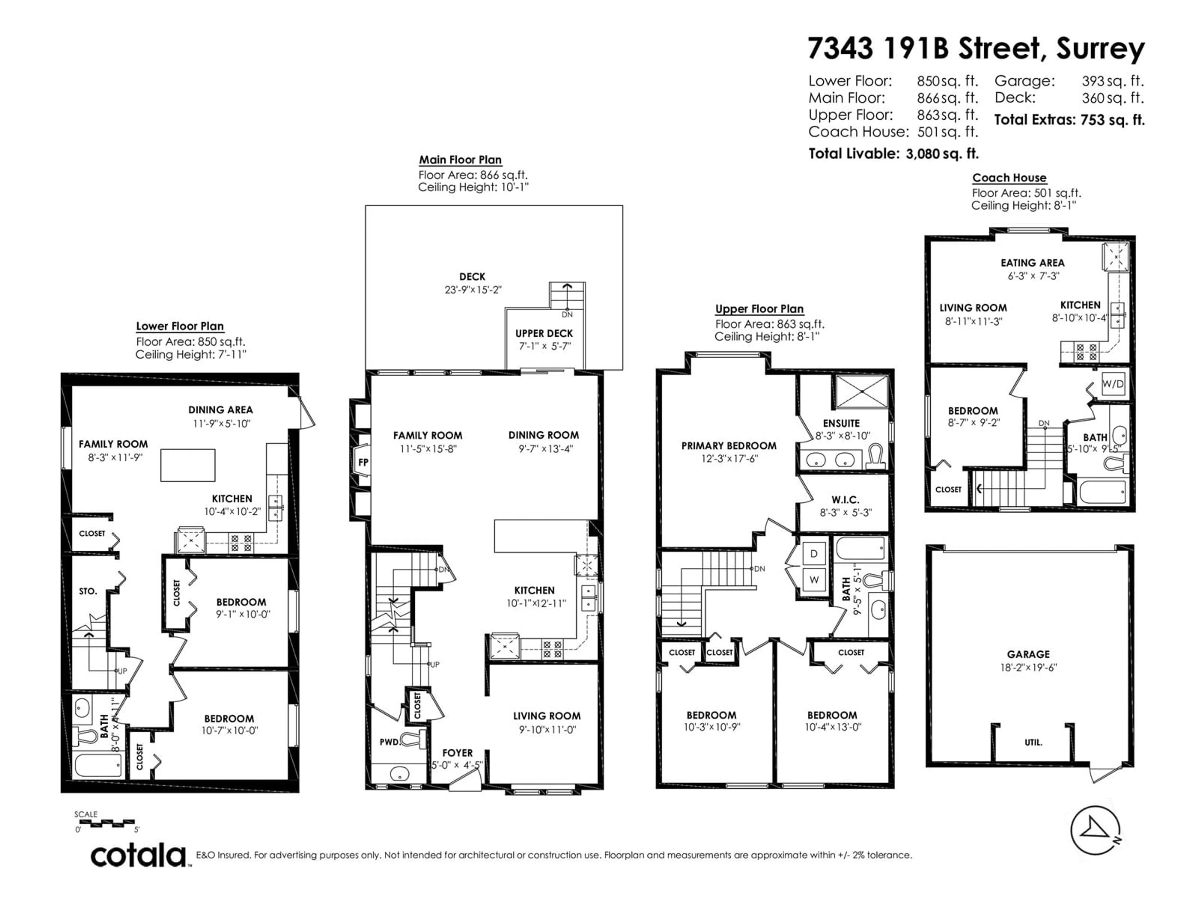 Floor plan for 7343 191B, Surrey British Columbia V5N0B4