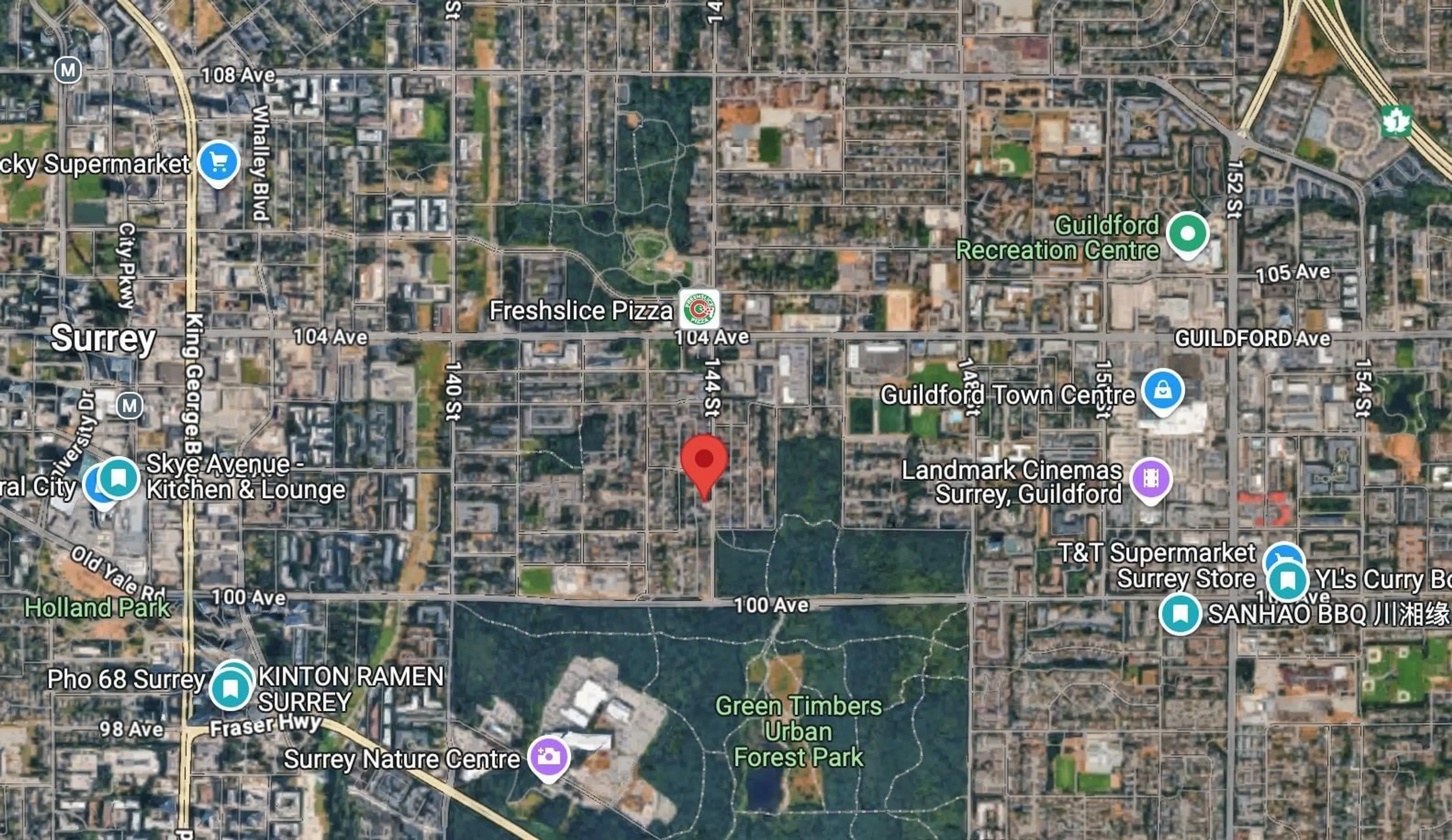 Picture of a map for 10153 144, Surrey British Columbia V3T4T9
