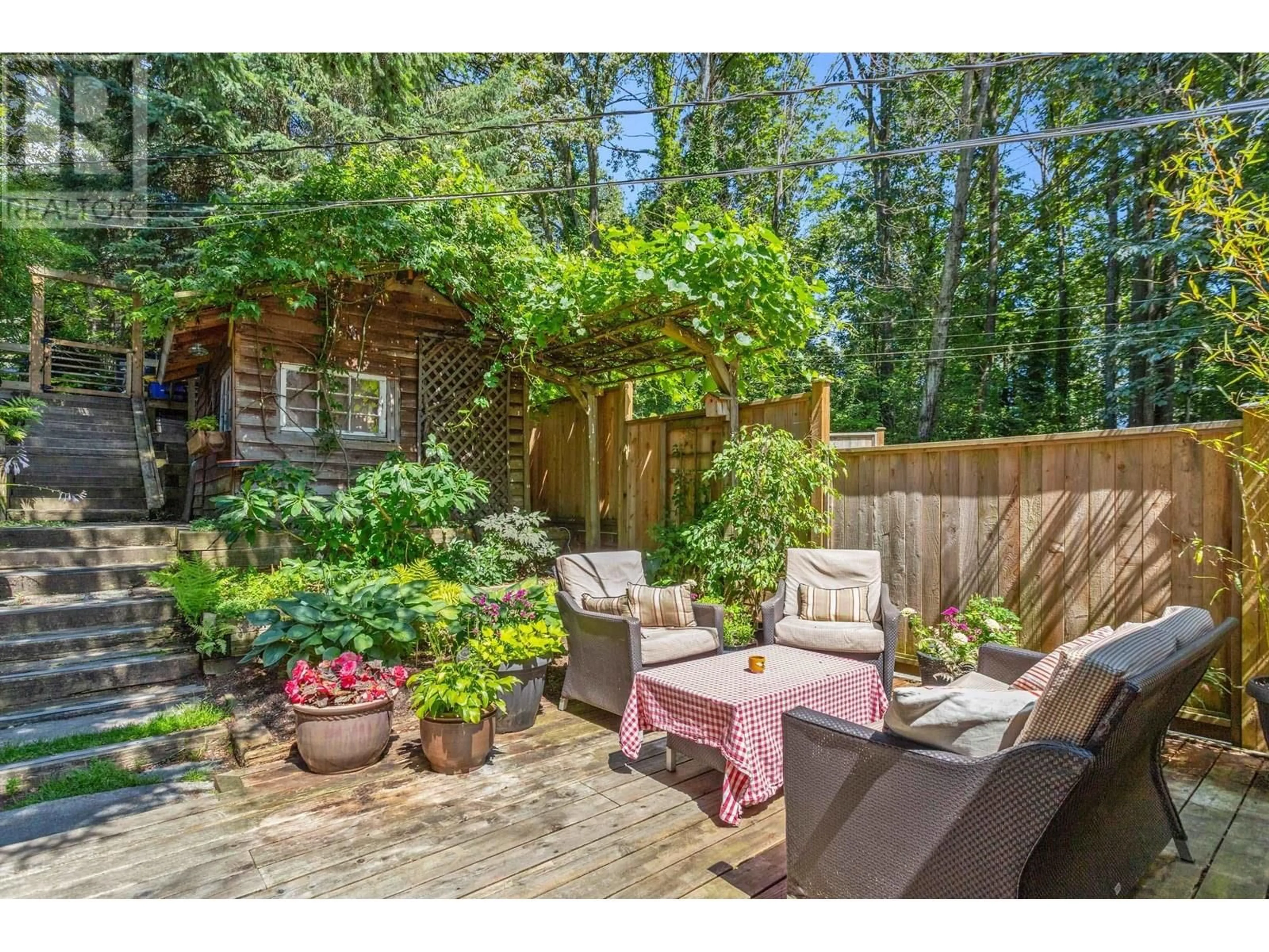 Patio, forest/trees view for 1088 CALVERHALL STREET, North Vancouver British Columbia V7L1Y3
