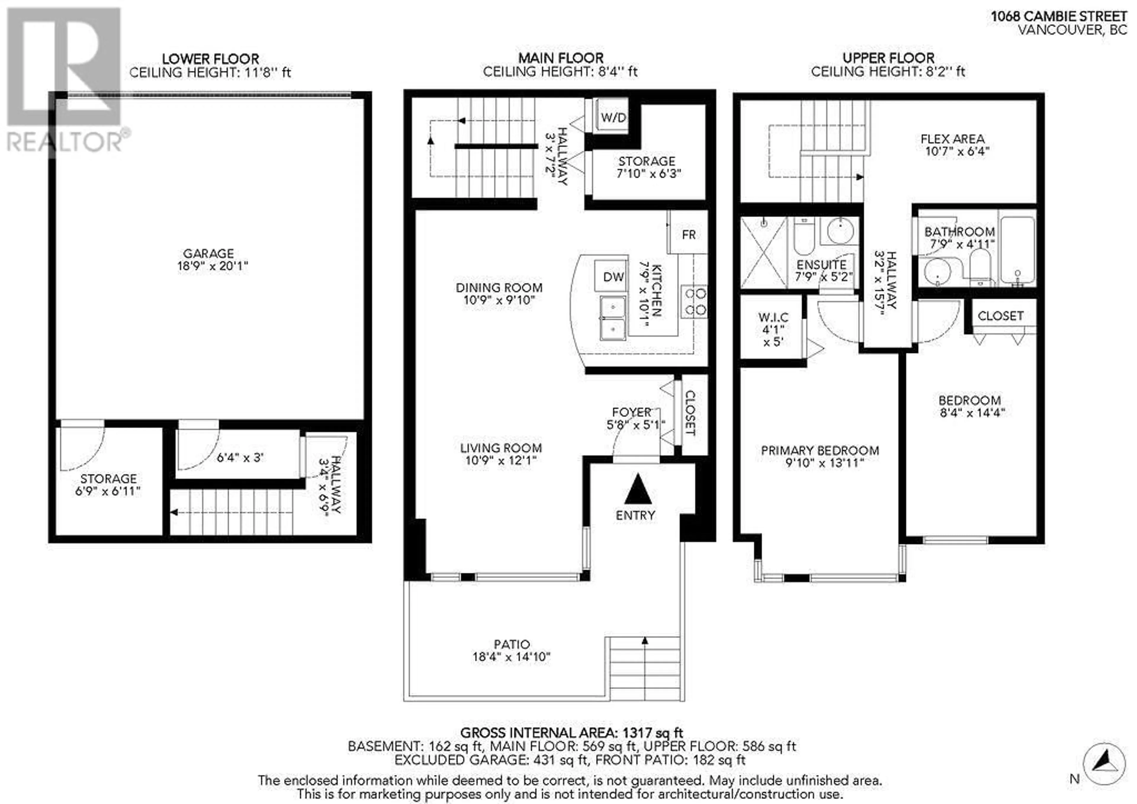 Floor plan for 1068 CAMBIE STREET, Vancouver British Columbia V6B6J5