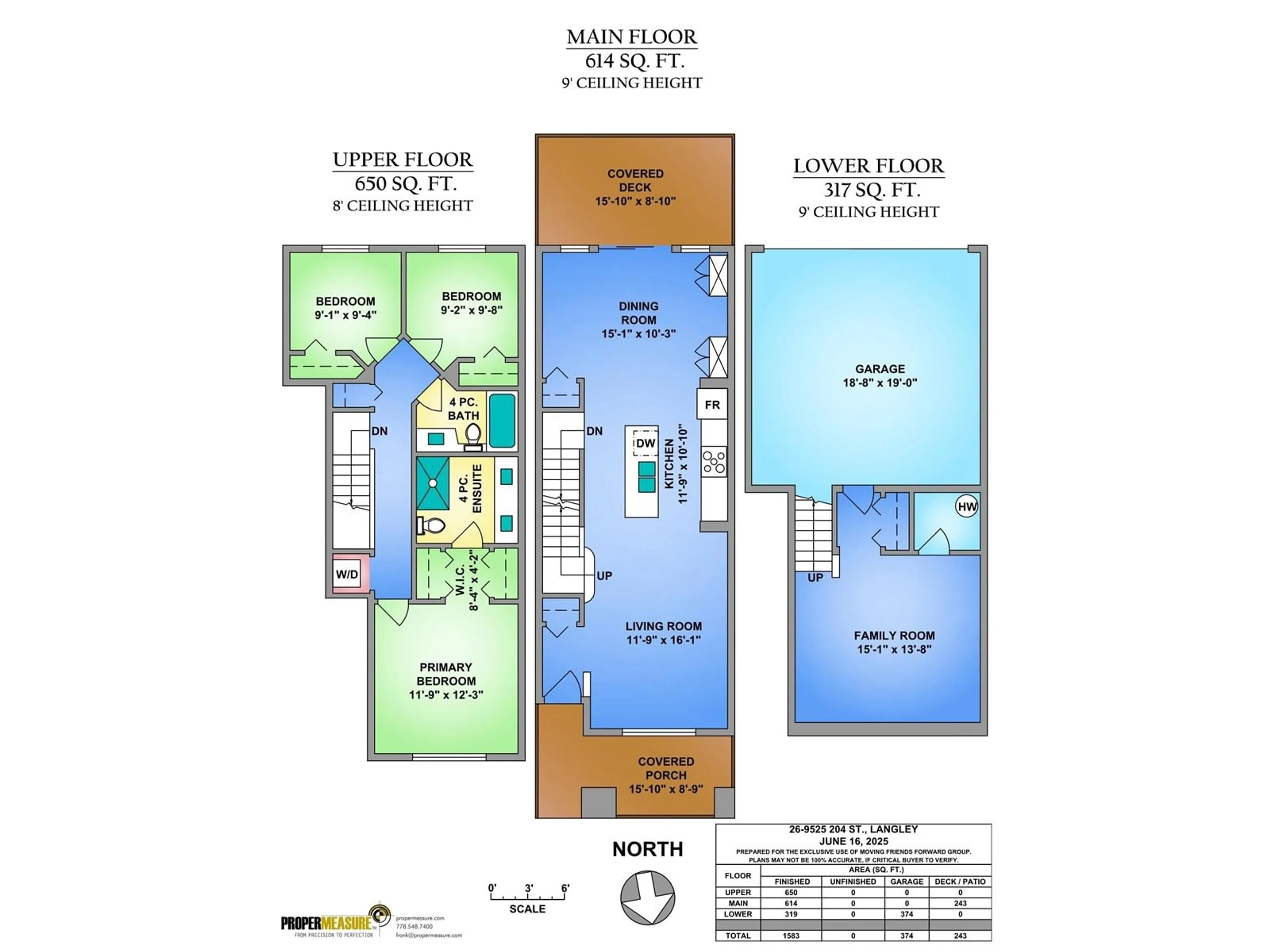 Floor plan for 26 - 9525 204, Langley British Columbia V1M0B9