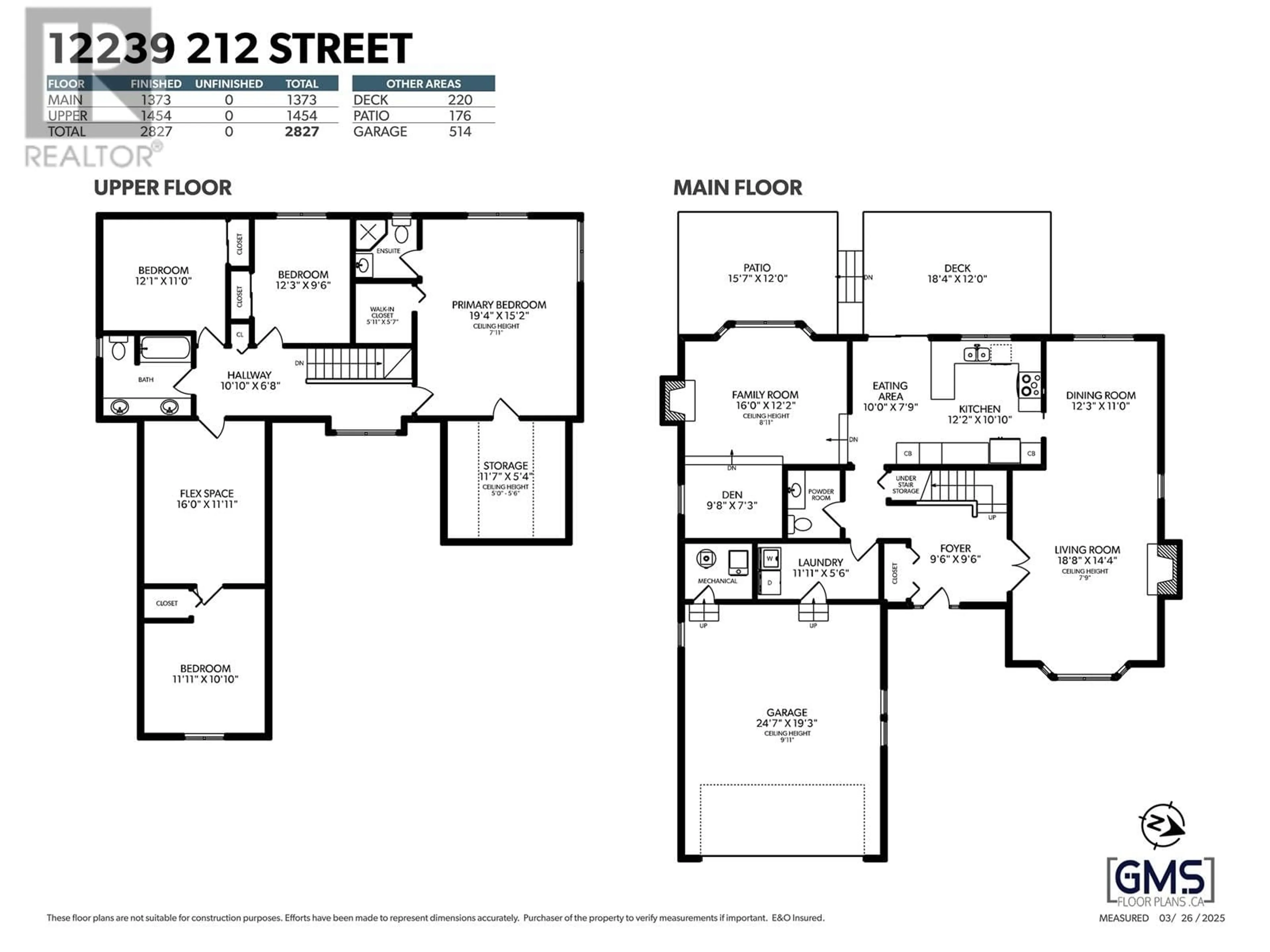 Floor plan for 12239 212 STREET, Maple Ridge British Columbia V2X8S4