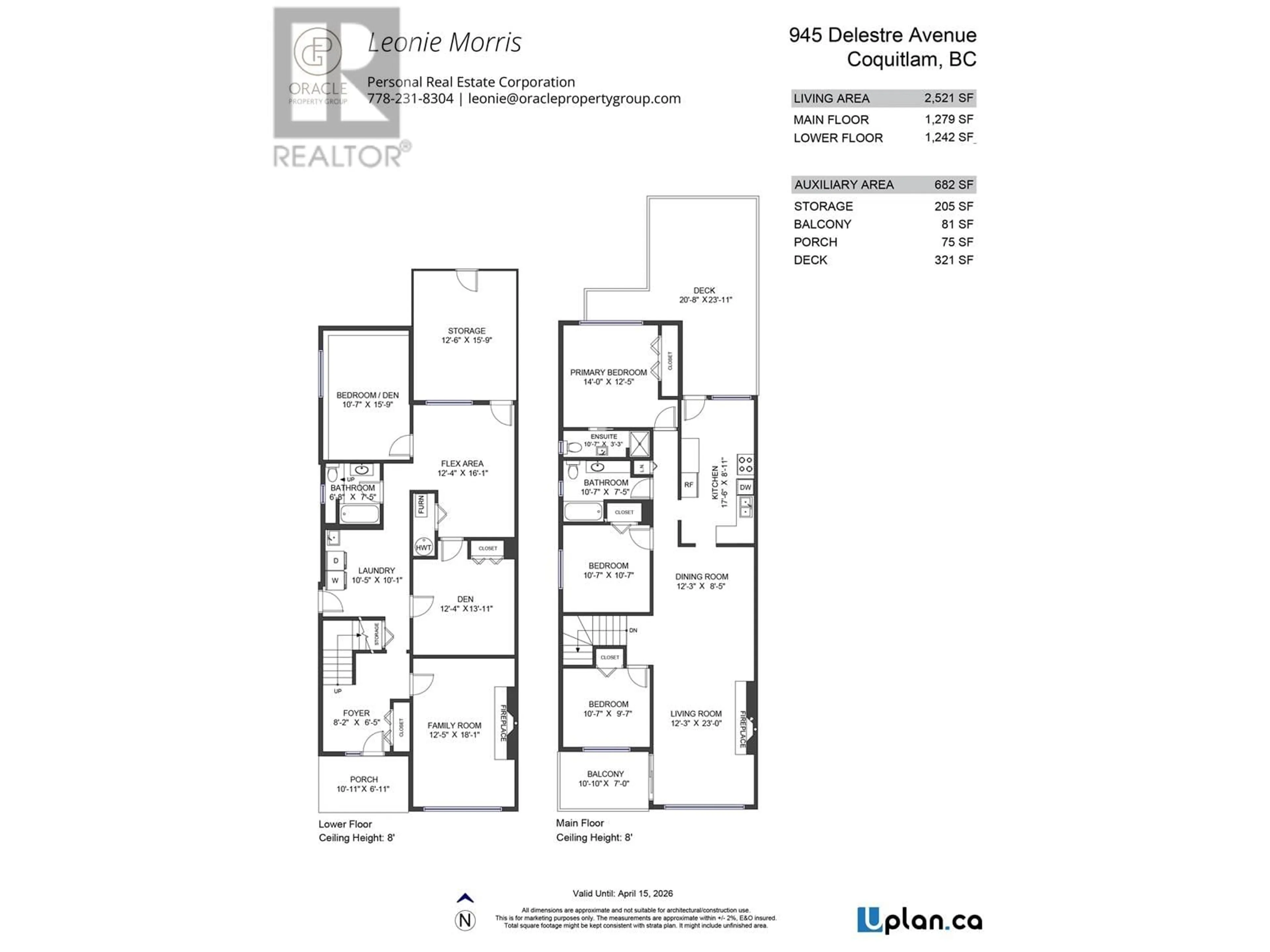 Floor plan for 945 DELESTRE AVENUE, Coquitlam British Columbia V3K2G7
