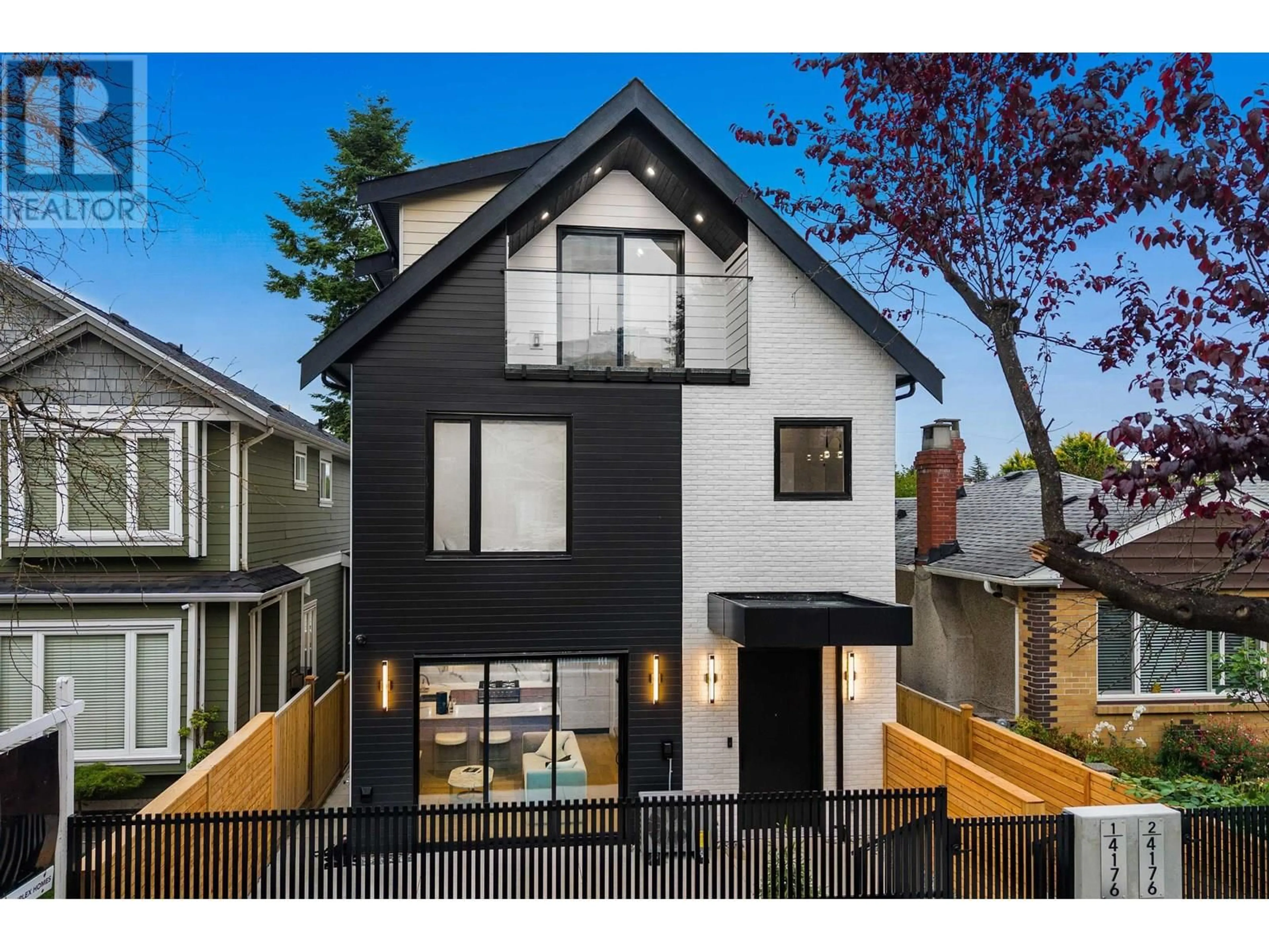 Home with brick exterior material, street for 1 - 4176 BALKAN STREET, Vancouver British Columbia V5V3Z2