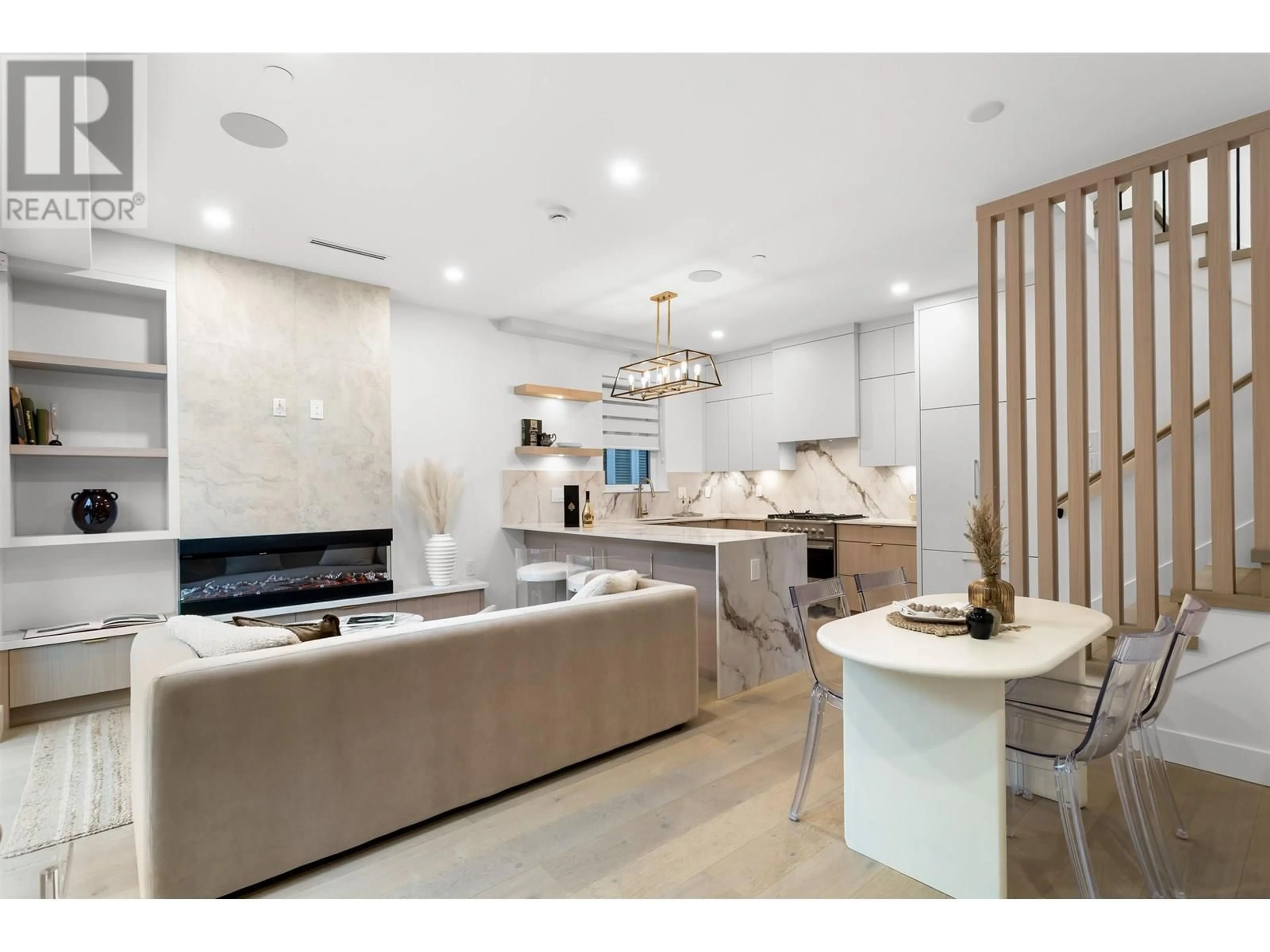 Open concept kitchen, ceramic/tile floor for 1 - 4176 BALKAN STREET, Vancouver British Columbia V5V3Z2