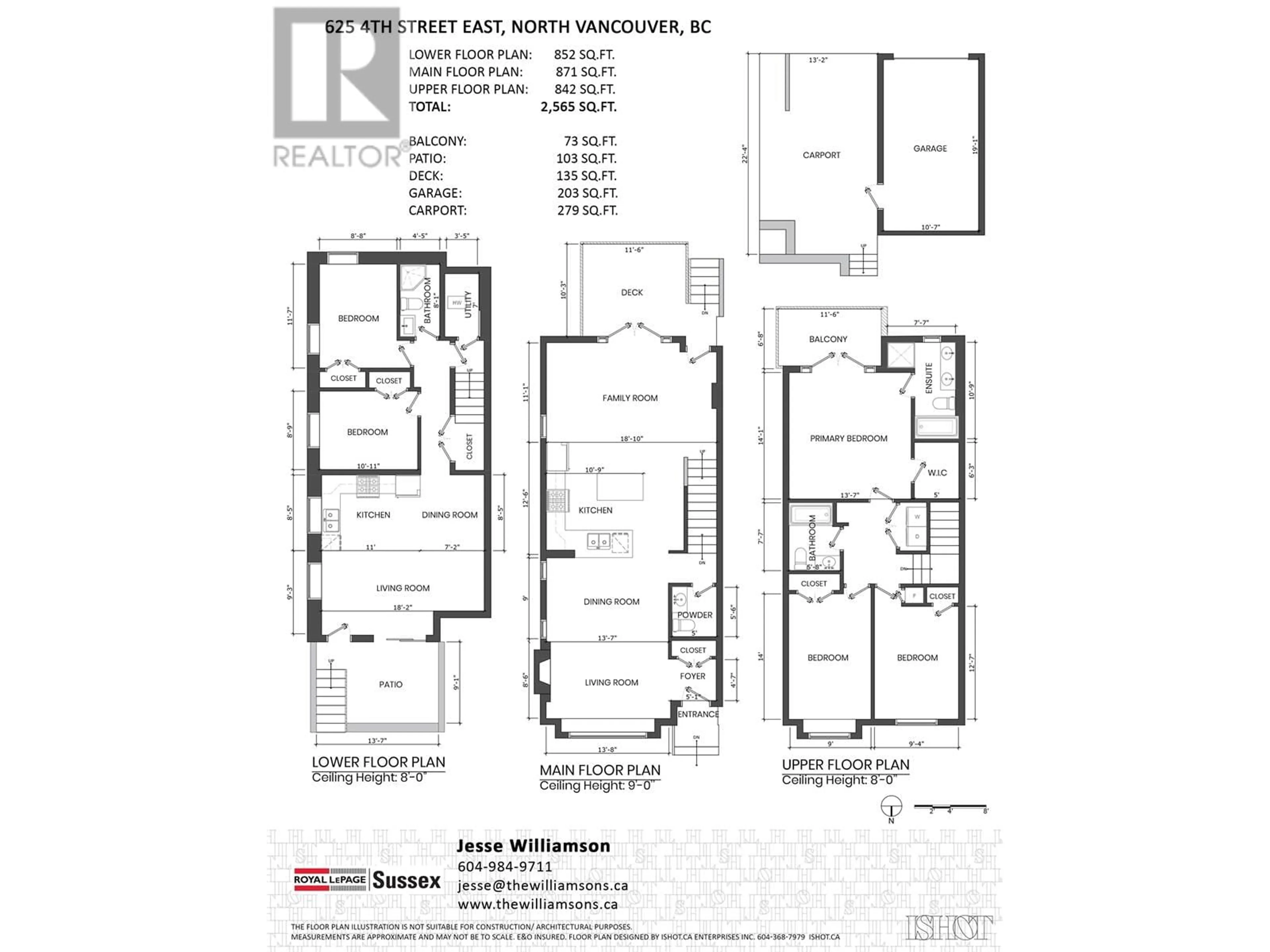 Floor plan for 625 4TH STREET, North Vancouver British Columbia V7L1J9