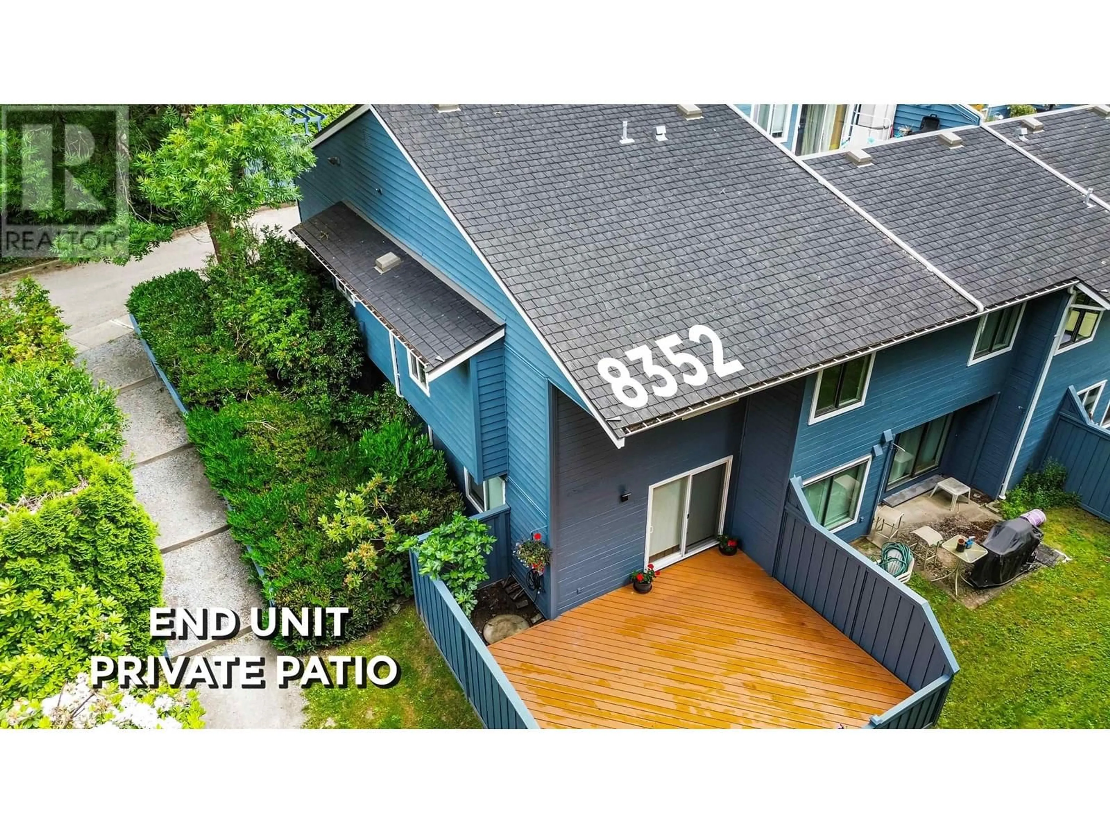 A pic from outside/outdoor area/front of a property/back of a property/a pic from drone, city buildings view from balcony for 8352 ASPENWOOD PLACE, Burnaby British Columbia V5A3V3
