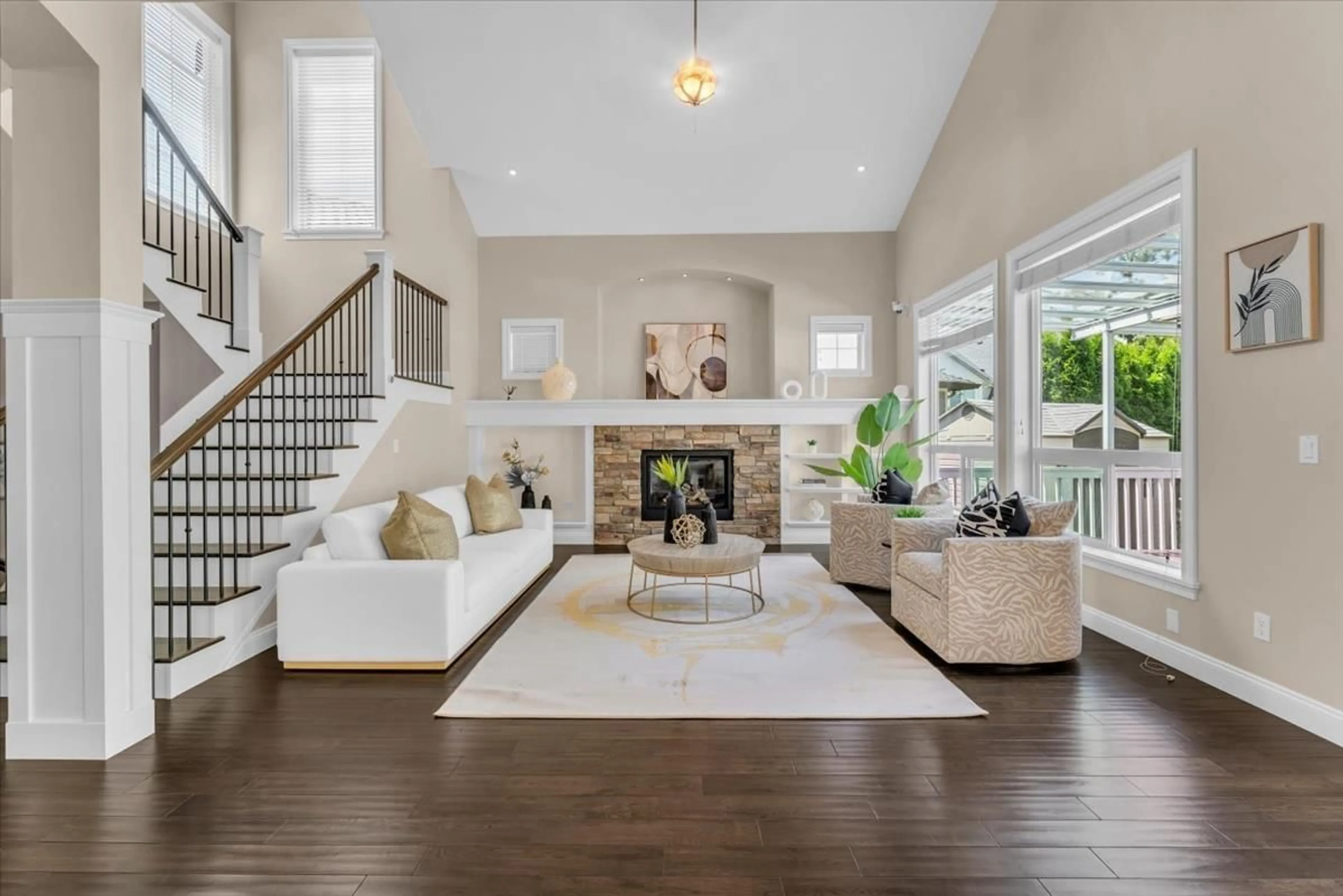 Living room with furniture, unknown for 16261 25, Surrey British Columbia V3Z6S1