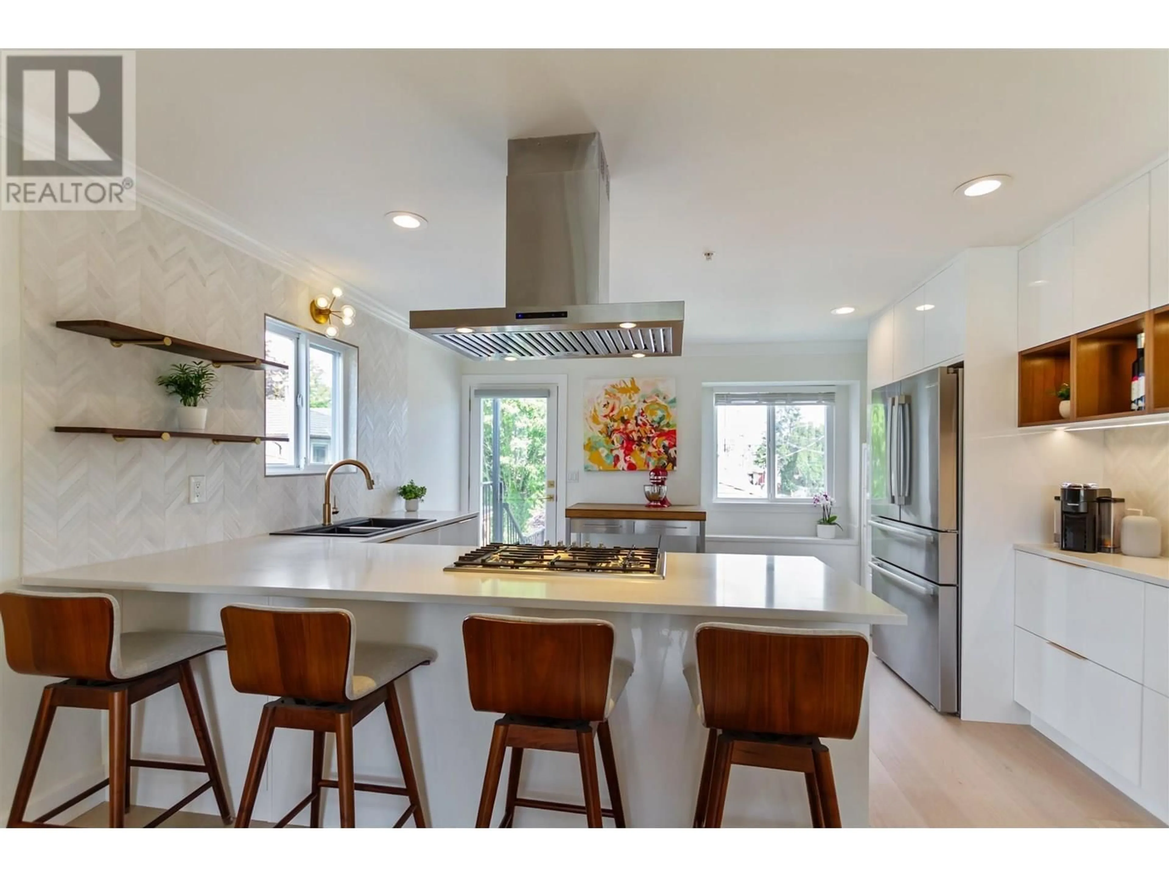 Contemporary kitchen, ceramic/tile floor for 6450 ST. GEORGE STREET, Vancouver British Columbia V5W2Y6