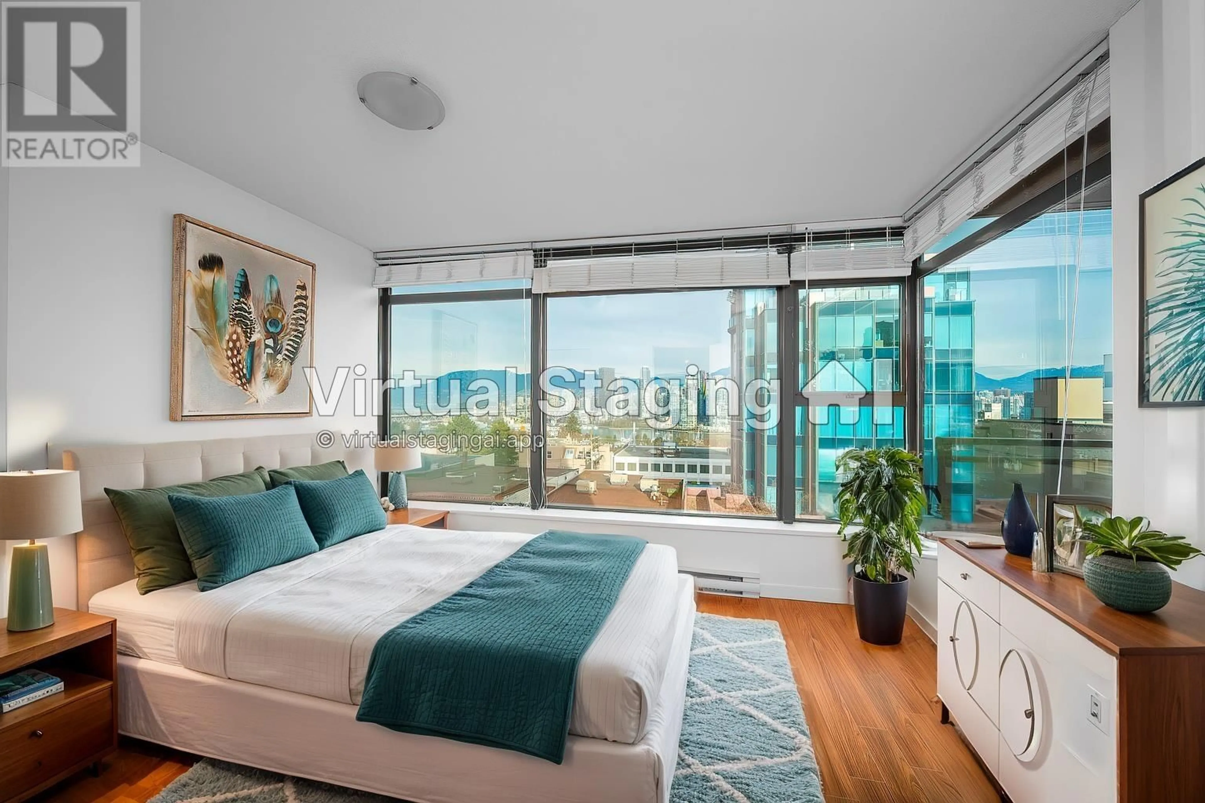 Bedroom with bed, unknown for 708 - 1068 BROADWAY, Vancouver British Columbia V6B1E6