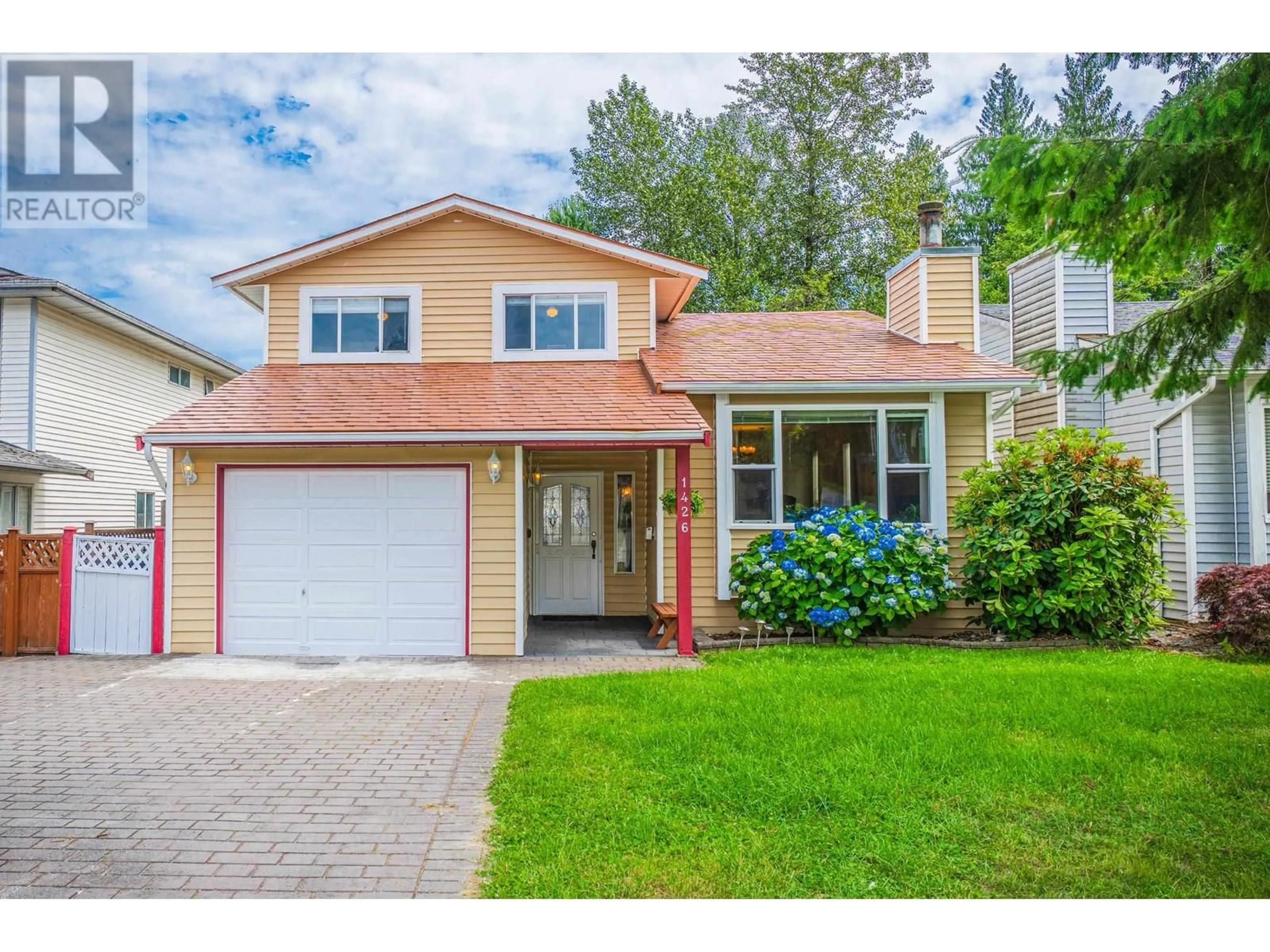 Home with vinyl exterior material, street for 1426 GABRIOLA DRIVE, Coquitlam British Columbia V3E2B8