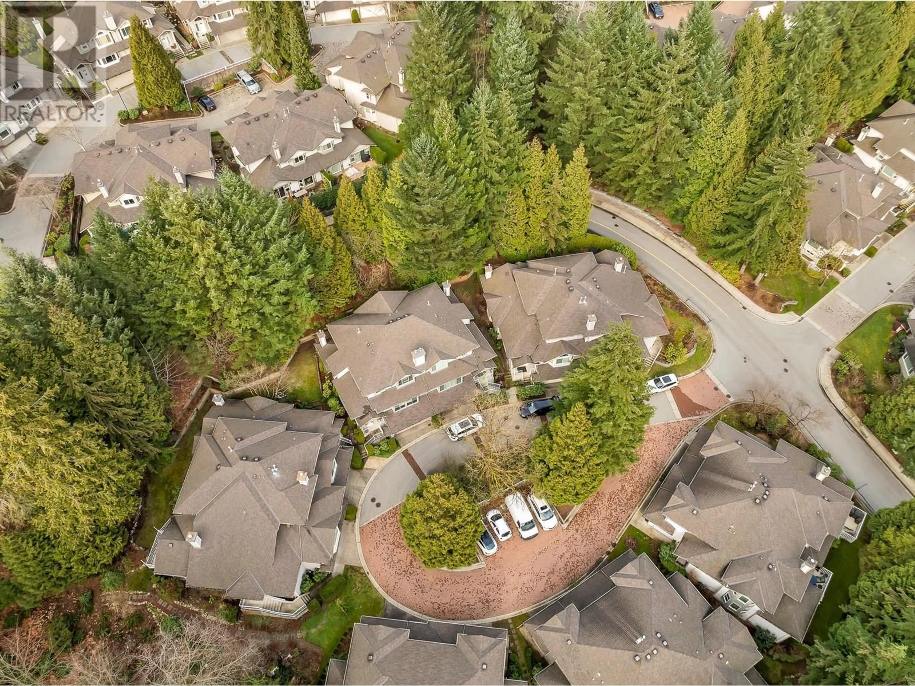 A pic from outside/outdoor area/front of a property/back of a property/a pic from drone, forest/trees view for 41 - 101 PARKSIDE DRIVE, Port Moody British Columbia V3H4W6