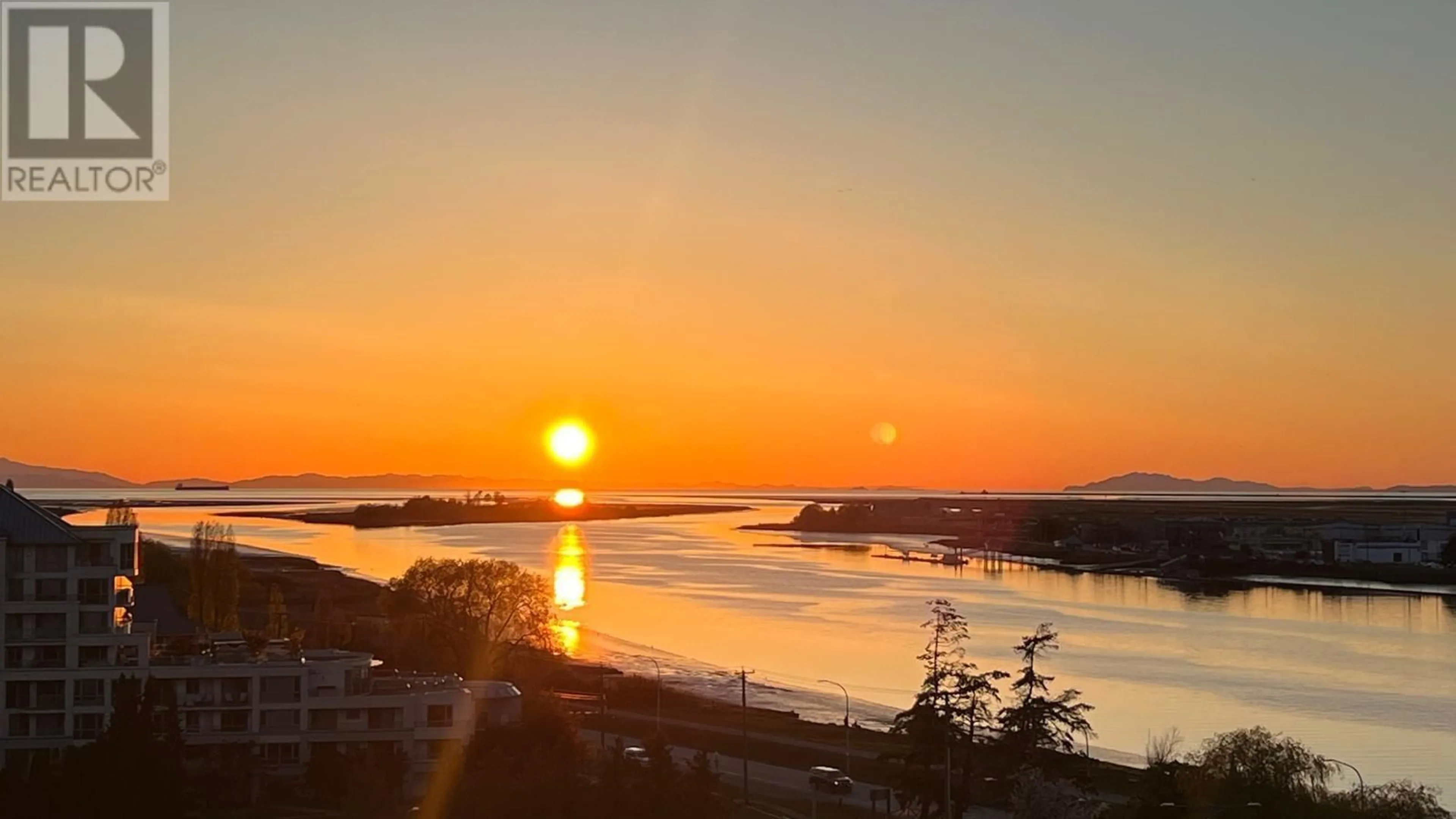 A pic from outside/outdoor area/front of a property/back of a property/a pic from drone, water/lake/river/ocean view for 503 - 5151 BRIGHOUSE WAY, Richmond British Columbia V7C0A6