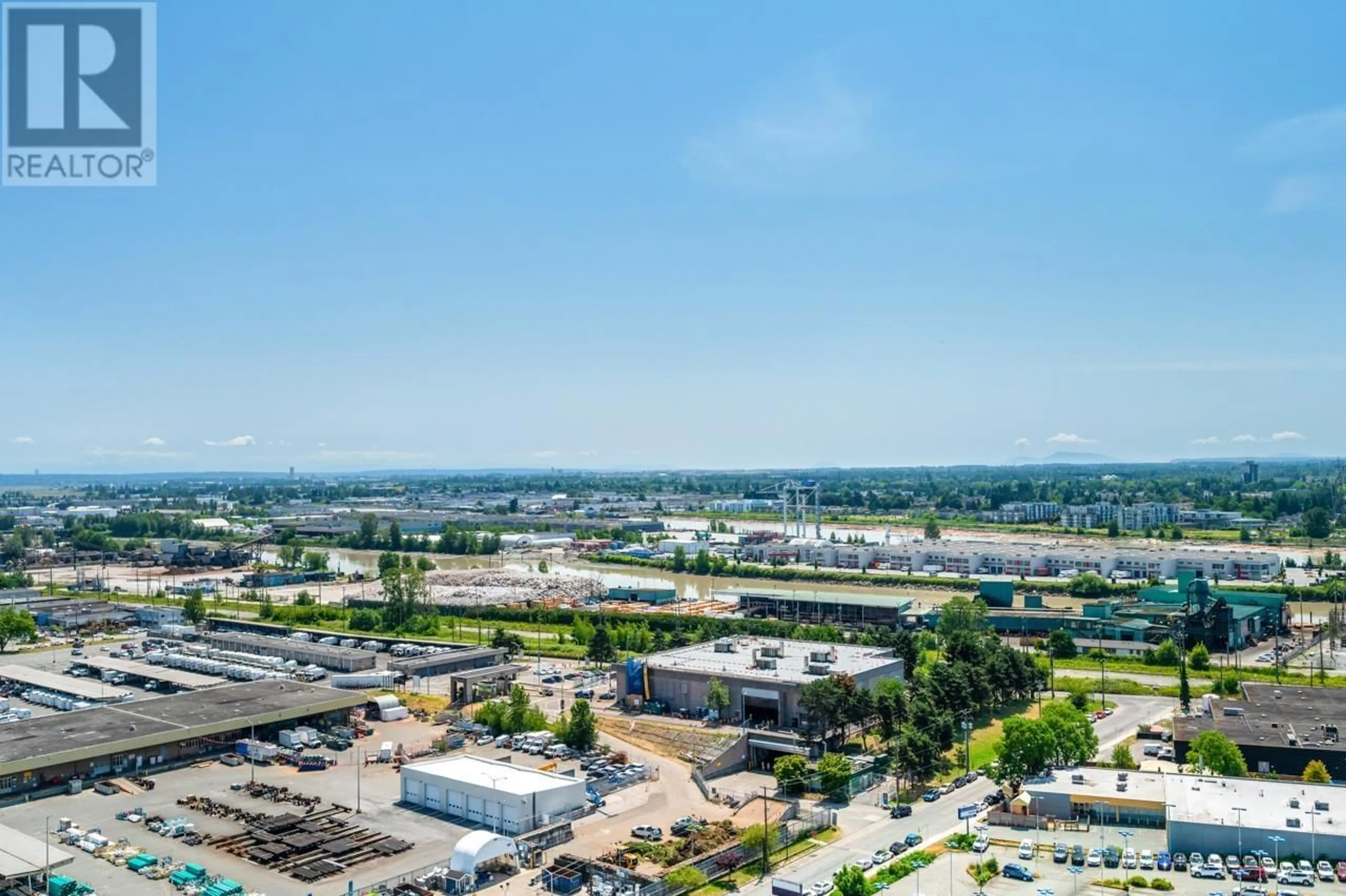 A pic from outside/outdoor area/front of a property/back of a property/a pic from drone, city buildings view from balcony for 2001 - 489 INTERURBAN WAY, Vancouver British Columbia V5X0C7