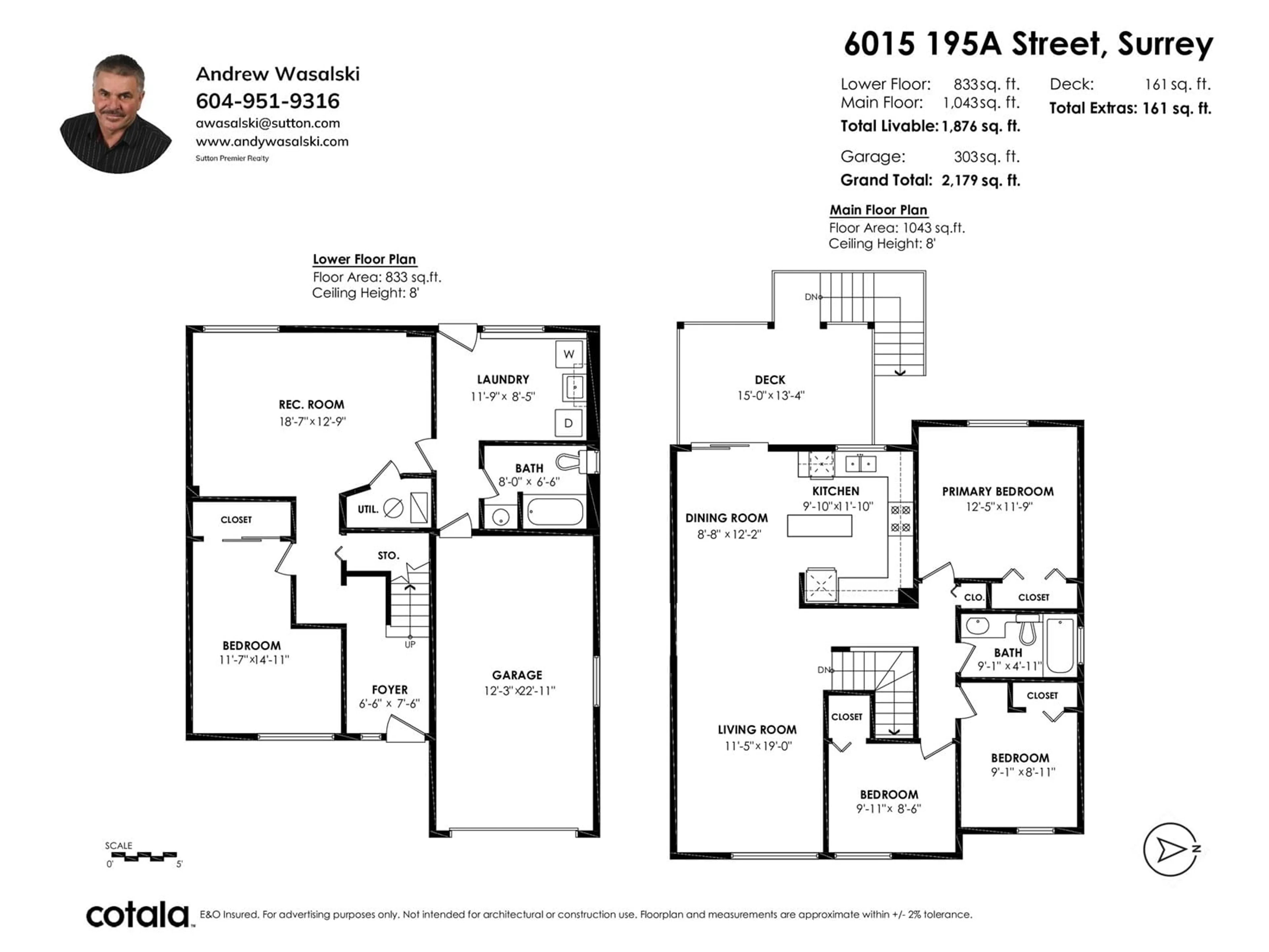 Floor plan for 6015 195A, Surrey British Columbia V3S7K9