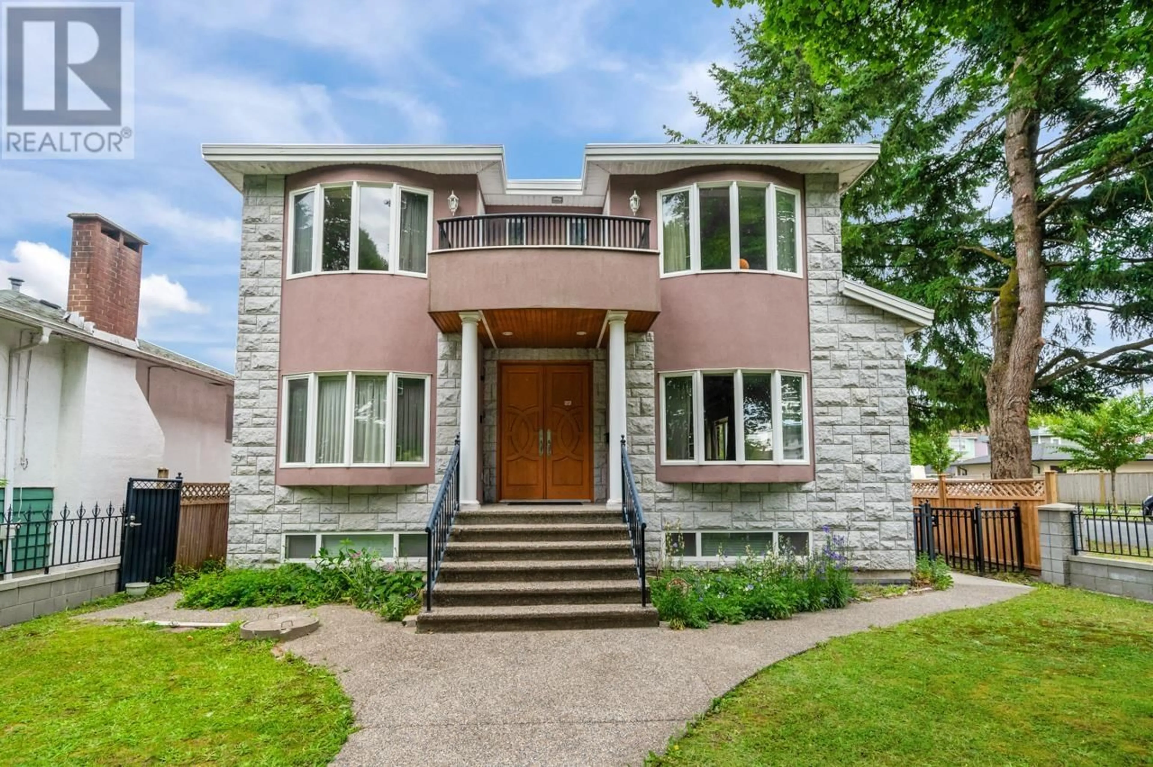 Home with brick exterior material, street for 5396 RHODES STREET, Vancouver British Columbia V5R3N8