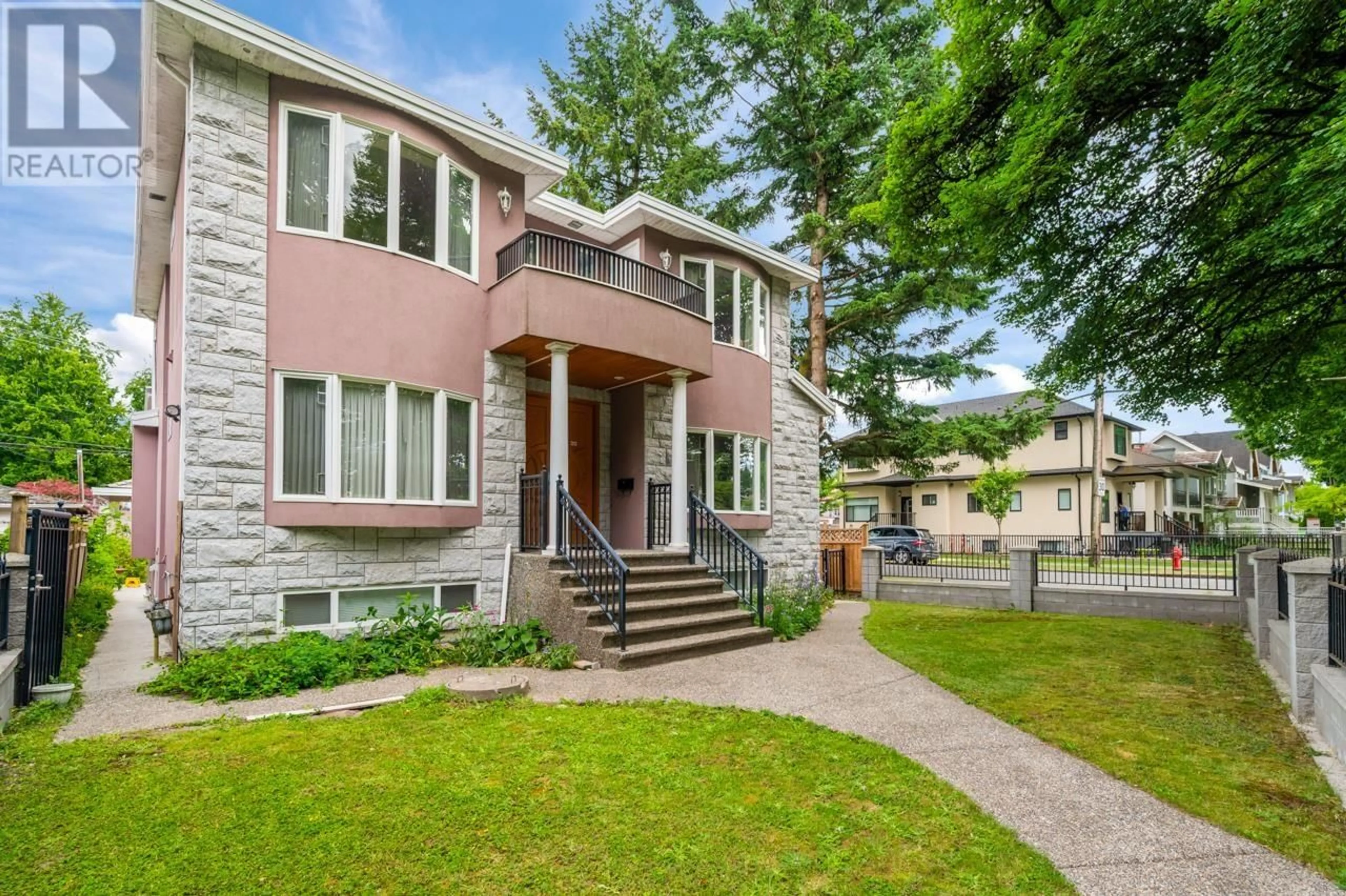 Home with brick exterior material, street for 5396 RHODES STREET, Vancouver British Columbia V5R3N8