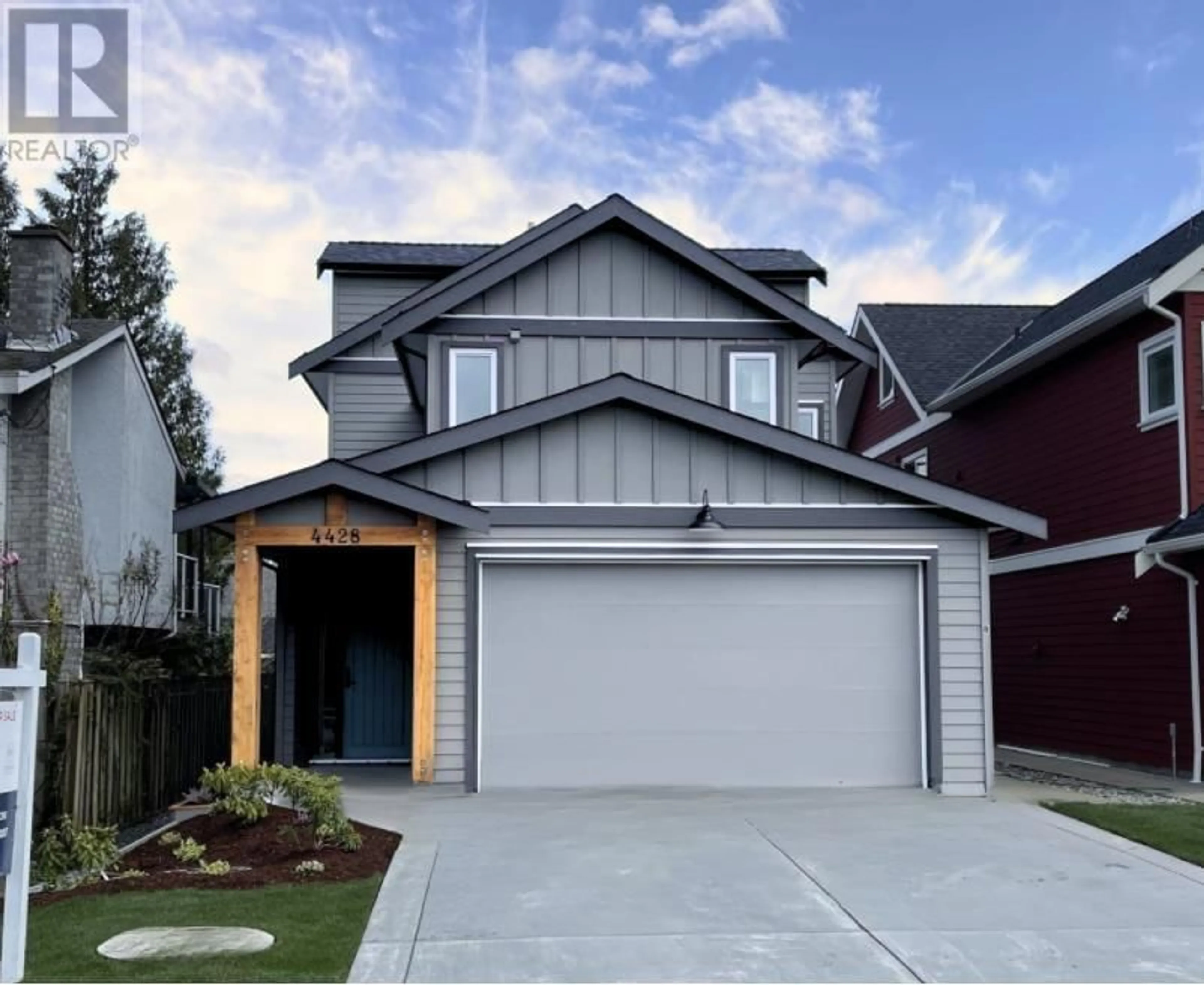 Home with vinyl exterior material, street for 4428 46B STREET, Delta British Columbia V4K2M9