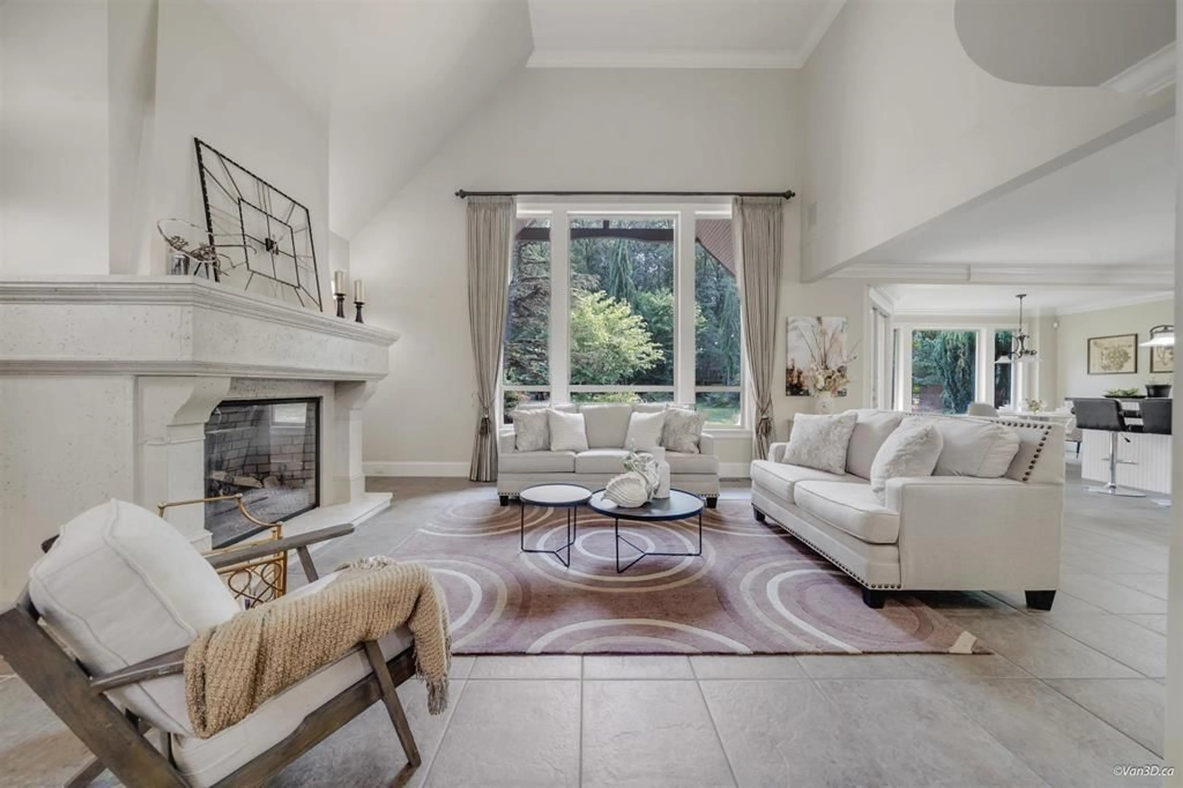 Living room with furniture, ceramic/tile floor for 14208 33, Surrey British Columbia V4P3L9