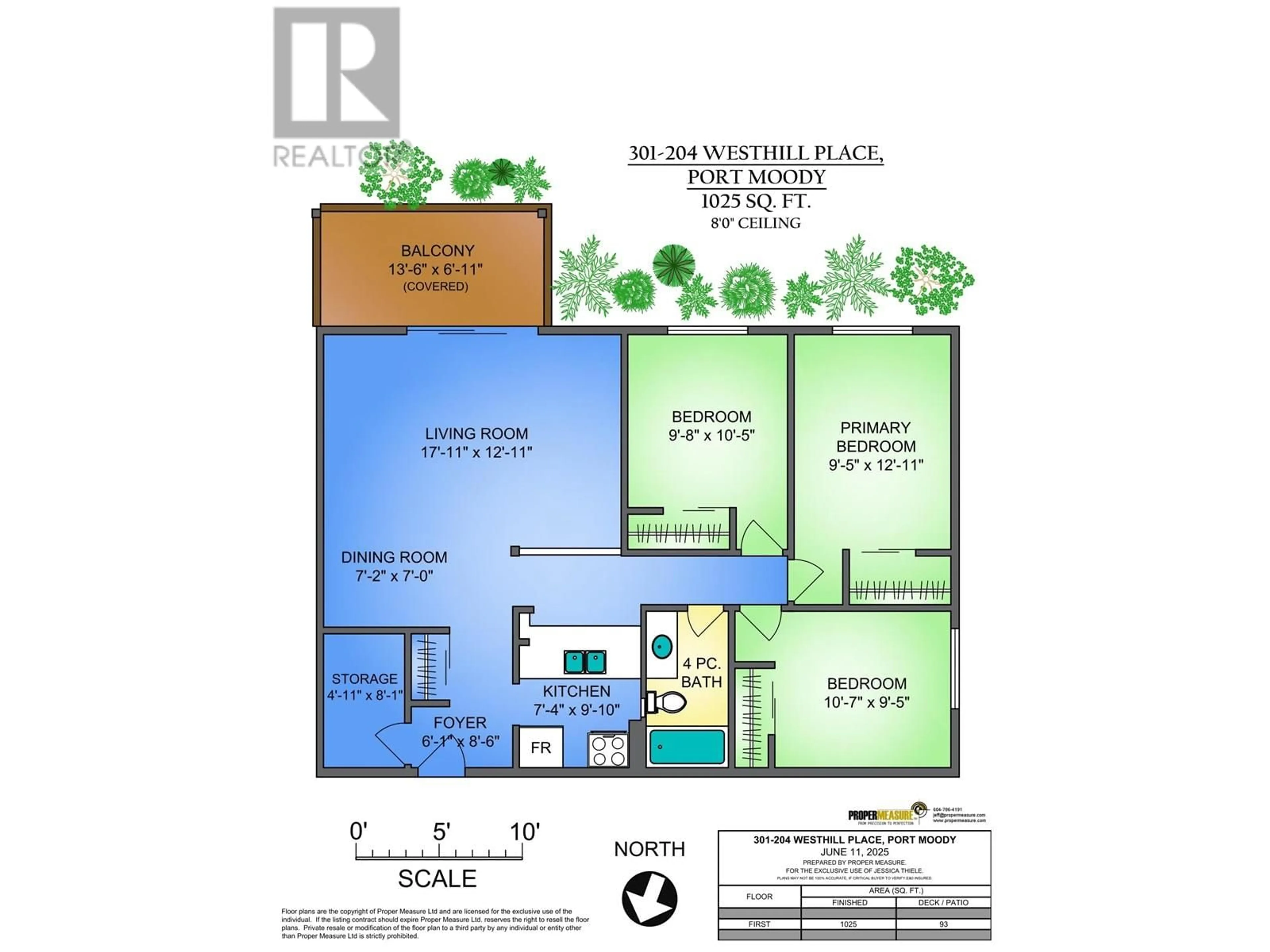 Floor plan for 301 - 204 WESTHILL PLACE, Port Moody British Columbia V3H1V2