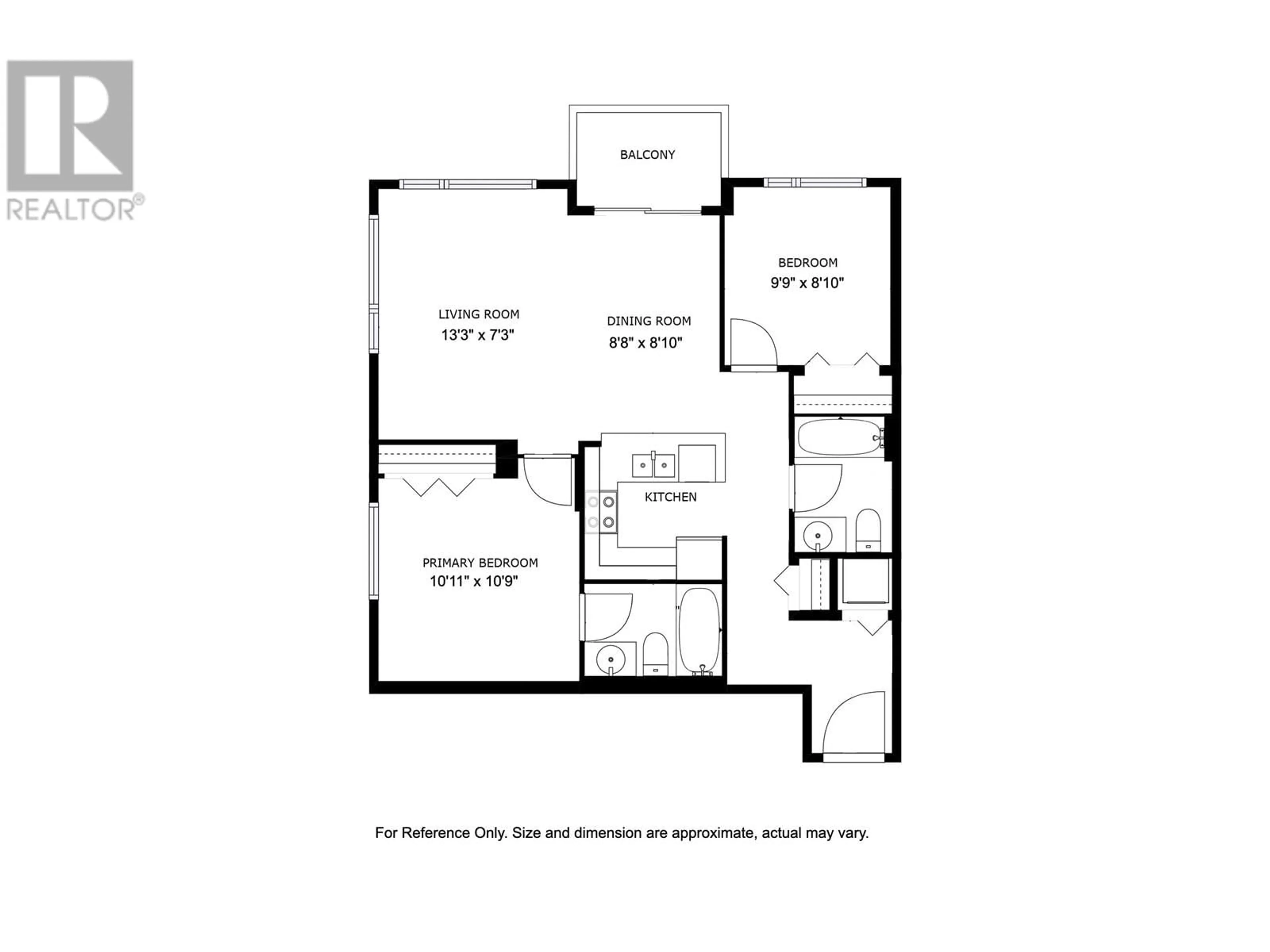 Floor plan for 810 - 3520 CROWLEY DRIVE, Vancouver British Columbia V5R6G9