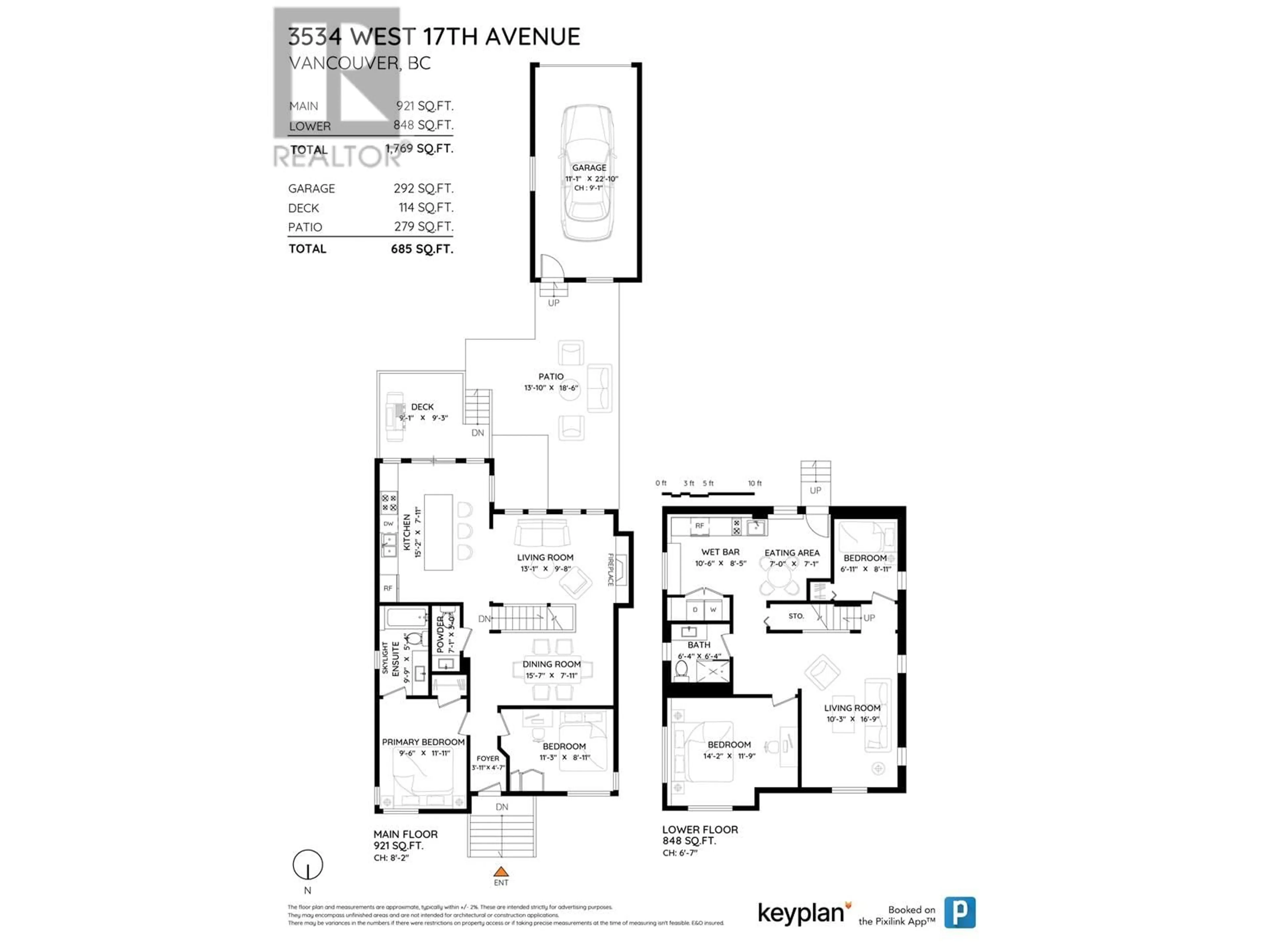 Floor plan for 3534 17TH AVENUE, Vancouver British Columbia V6S1A1