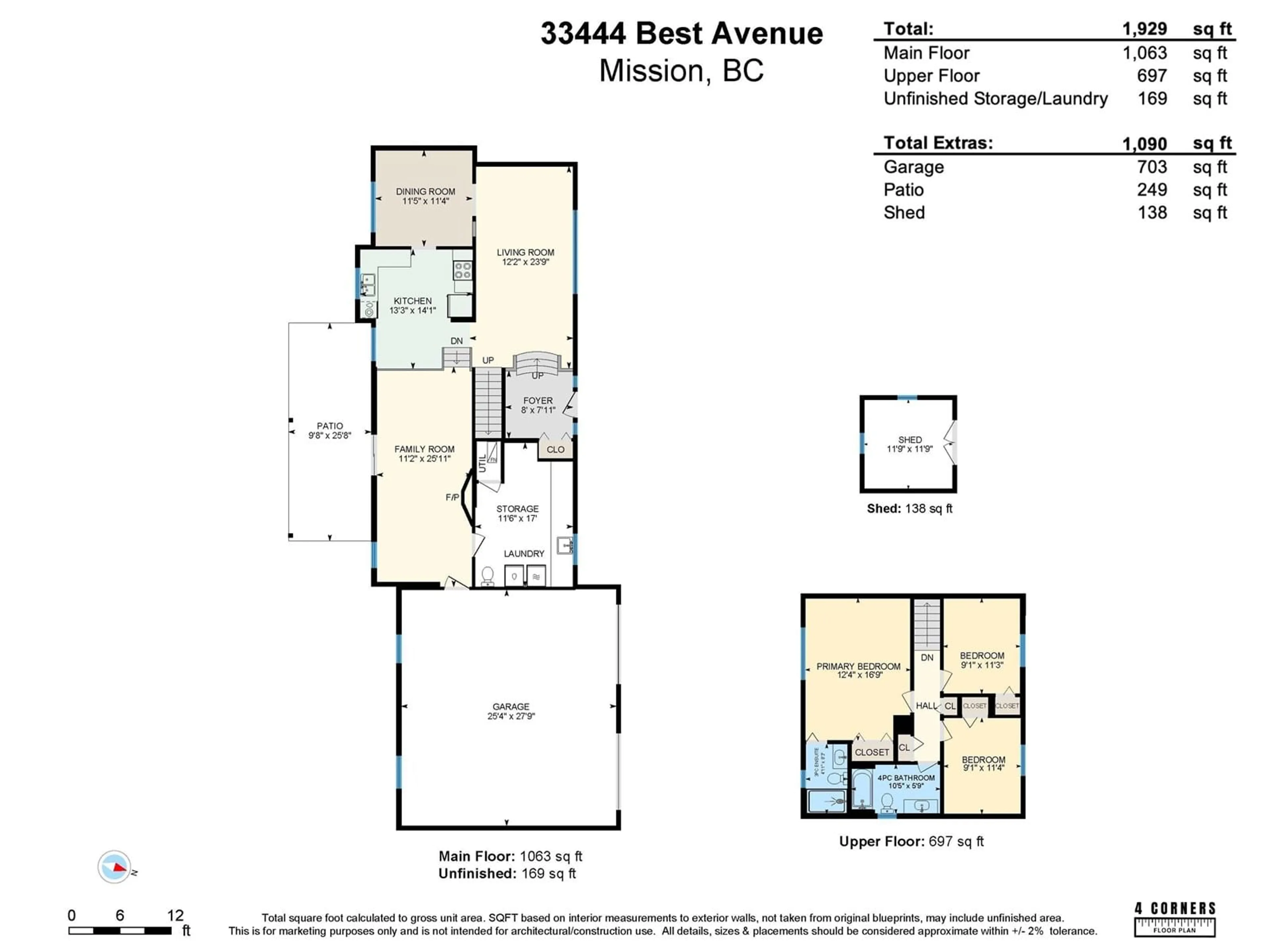 Floor plan for 33444 BEST, Mission British Columbia V2V5Z2