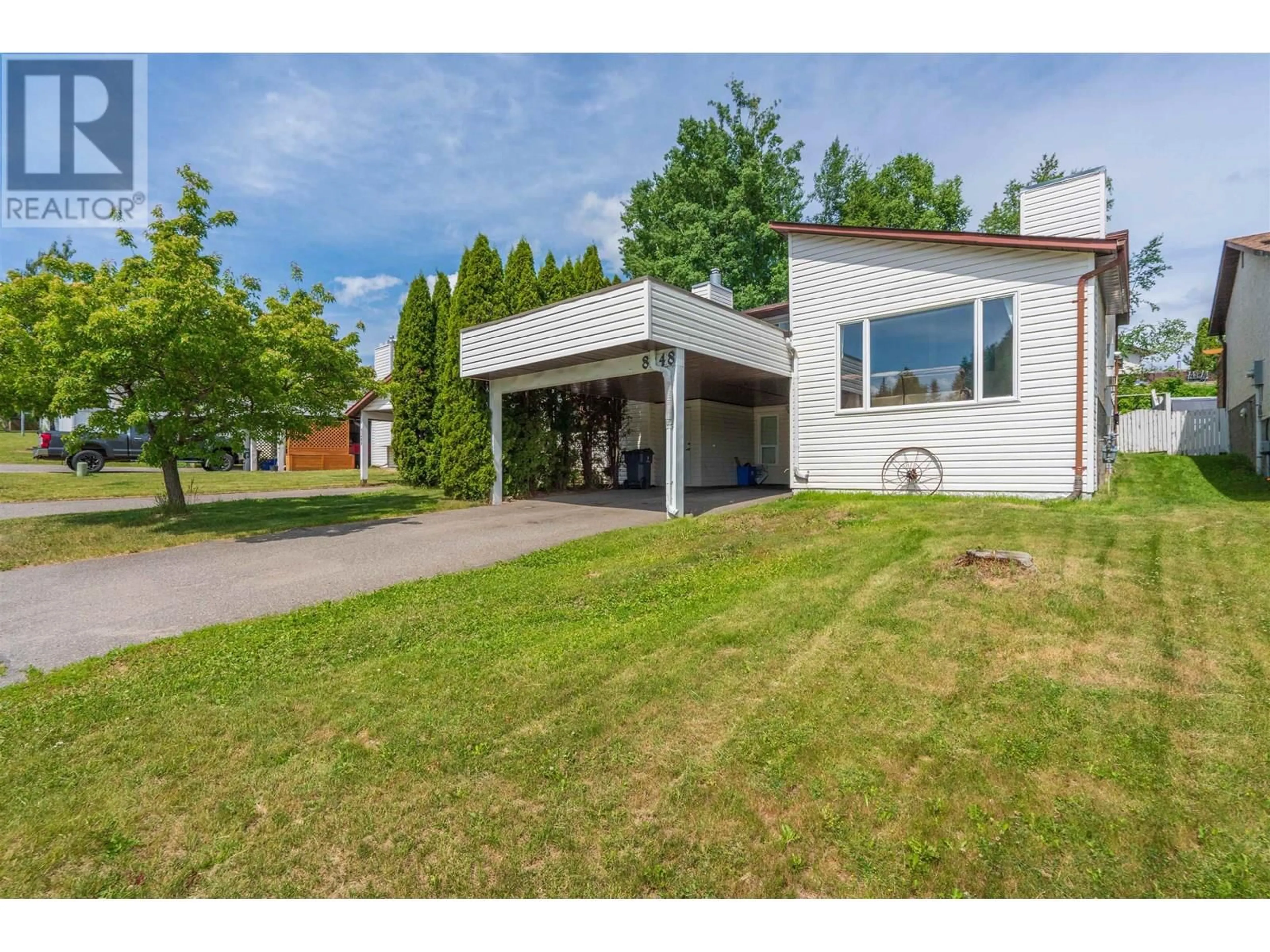 A pic from outside/outdoor area/front of a property/back of a property/a pic from drone, street for 8248 ST LAWRENCE AVENUE, Prince George British Columbia V2N4K8