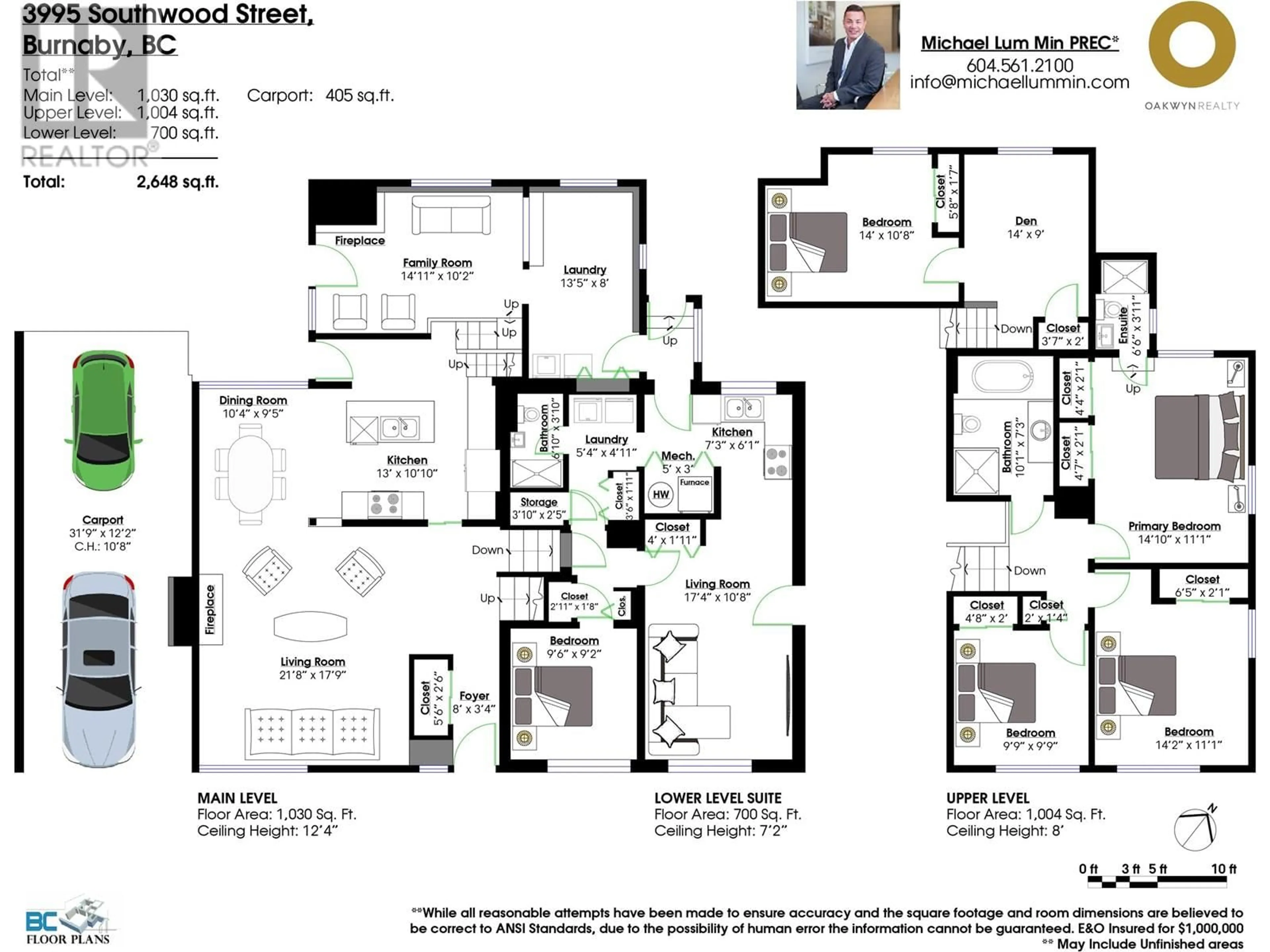Floor plan for 3995 SOUTHWOOD STREET, Burnaby British Columbia V5J2E8