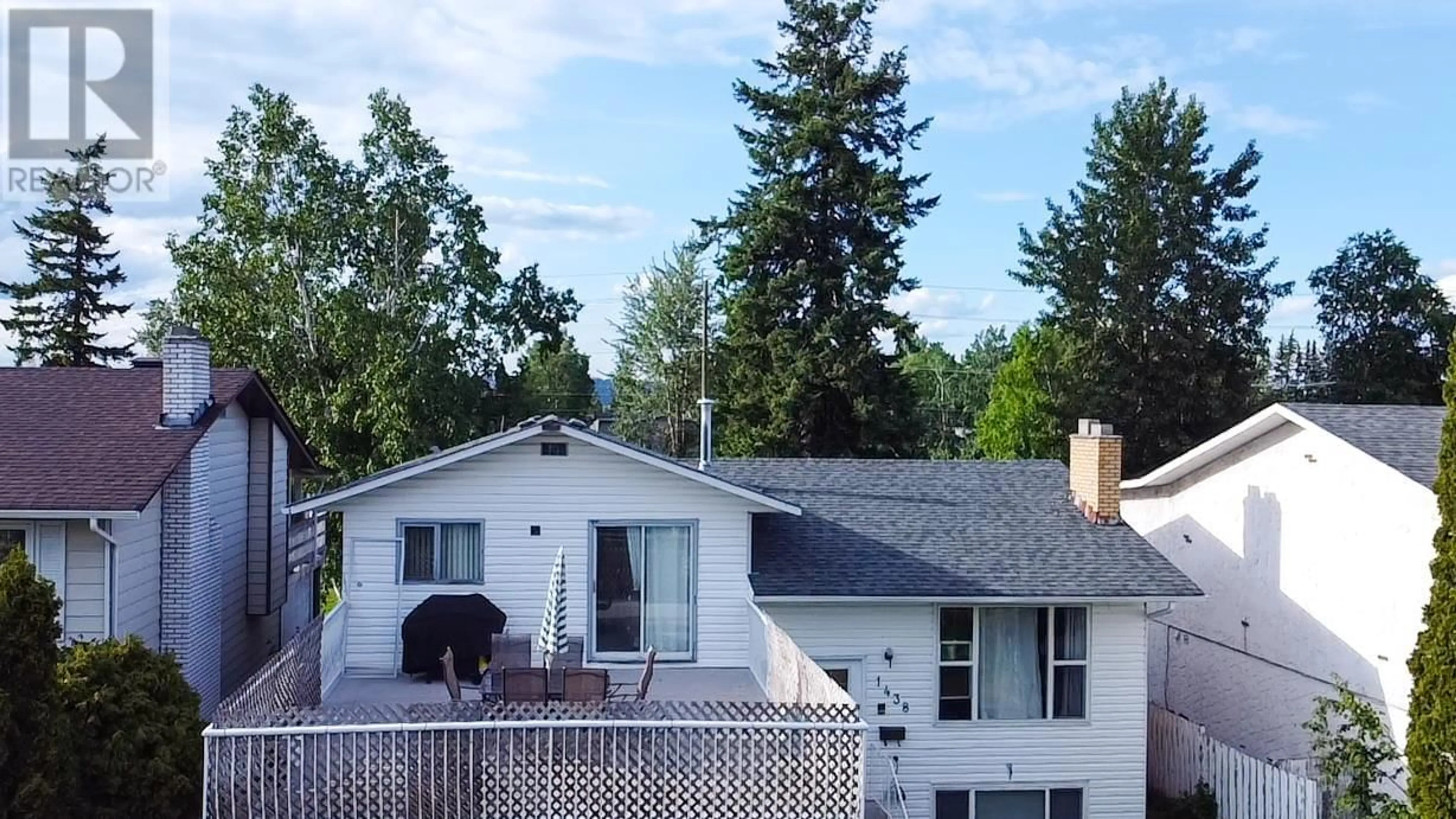 A pic from outside/outdoor area/front of a property/back of a property/a pic from drone, unknown for 1438 VAN BIEN AVENUE, Prince George British Columbia V2L5H1