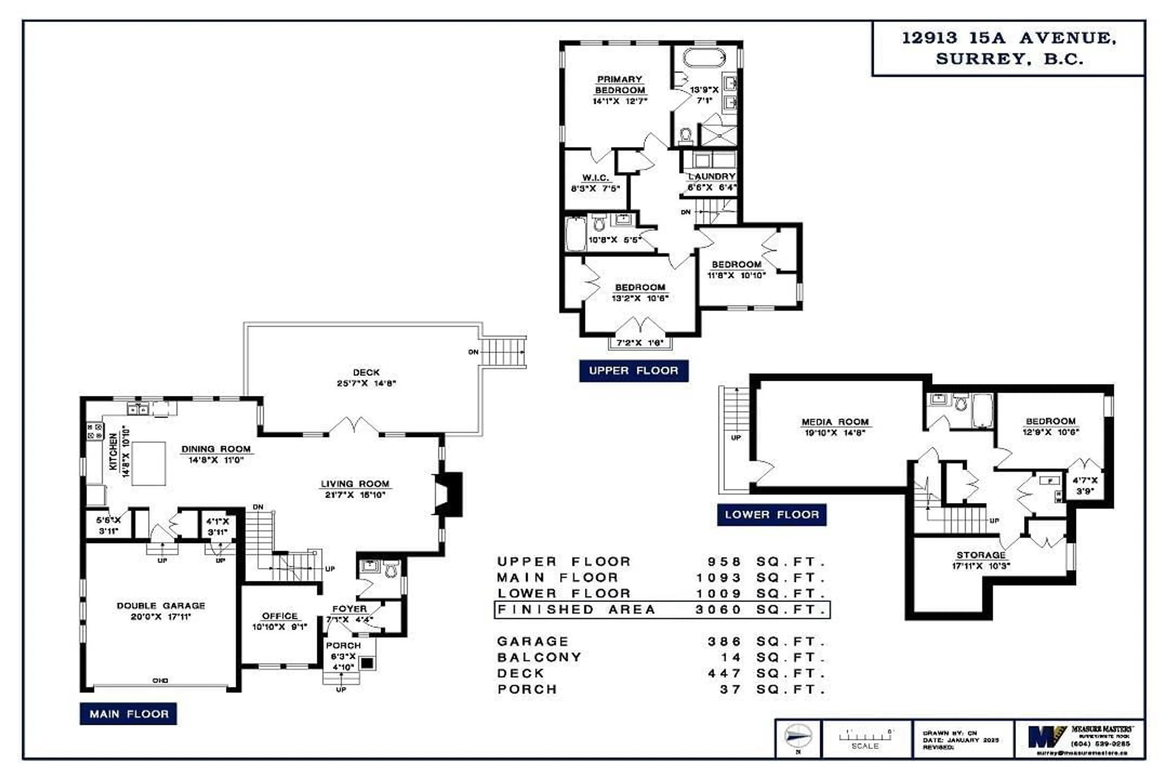Floor plan for 12913 15A, Surrey British Columbia V4A0B7