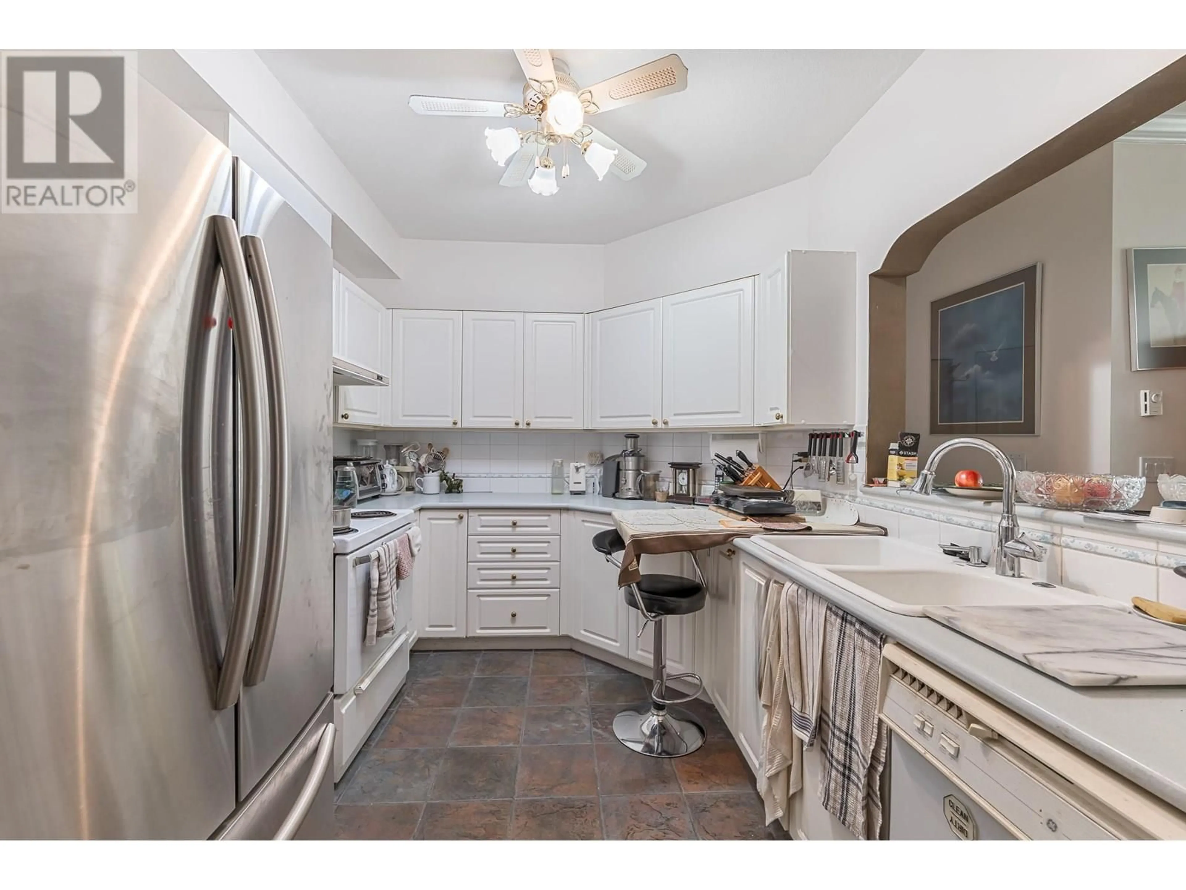 Standard kitchen, ceramic/tile floor for 203 - 8380 JONES ROAD, Richmond British Columbia V6Y1L6