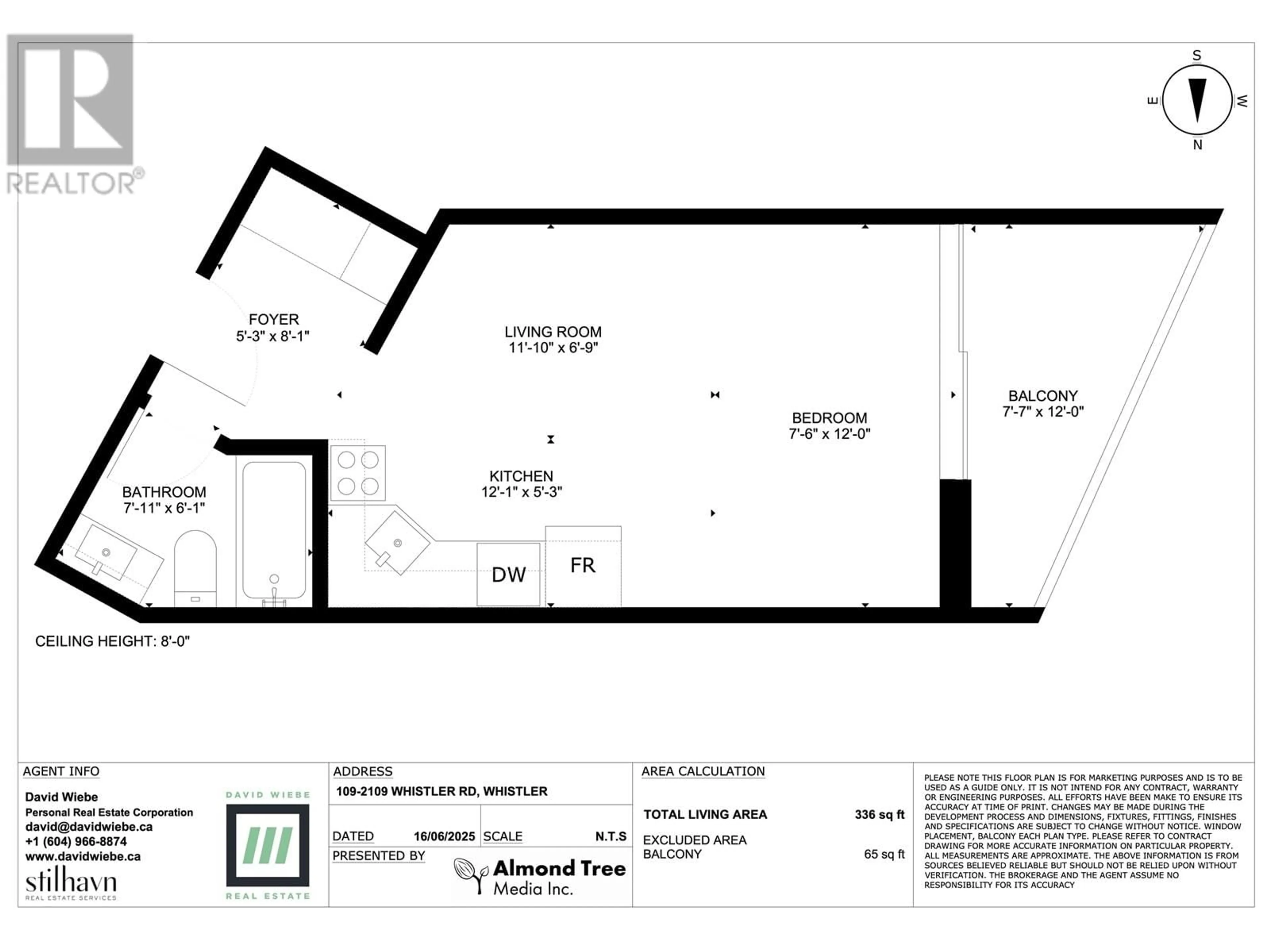 Floor plan for 109 - 2109 WHISTLER ROAD, Whistler British Columbia V8E0A6