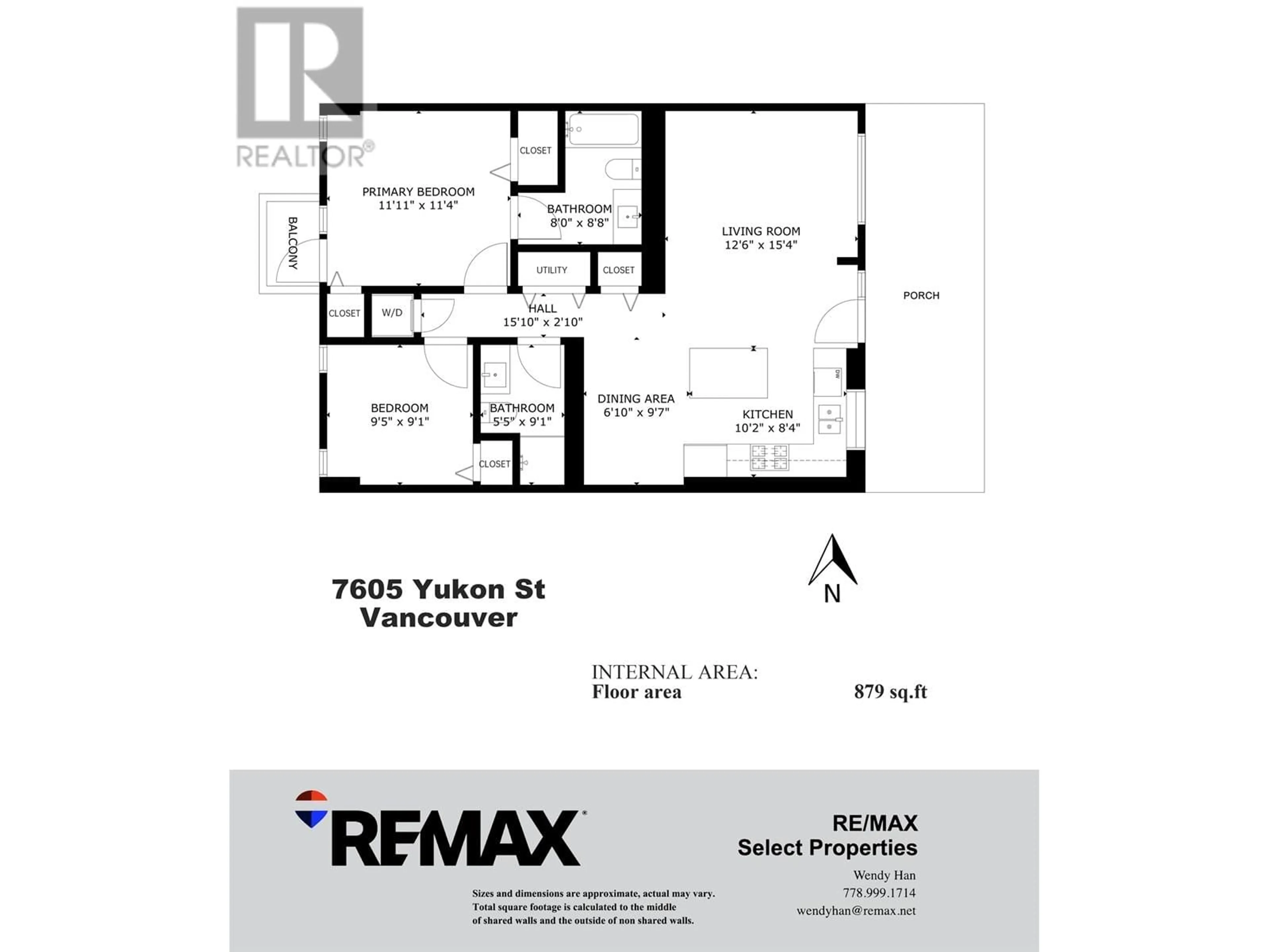 Floor plan for 7605 YUKON STREET, Vancouver British Columbia V5X2Y4