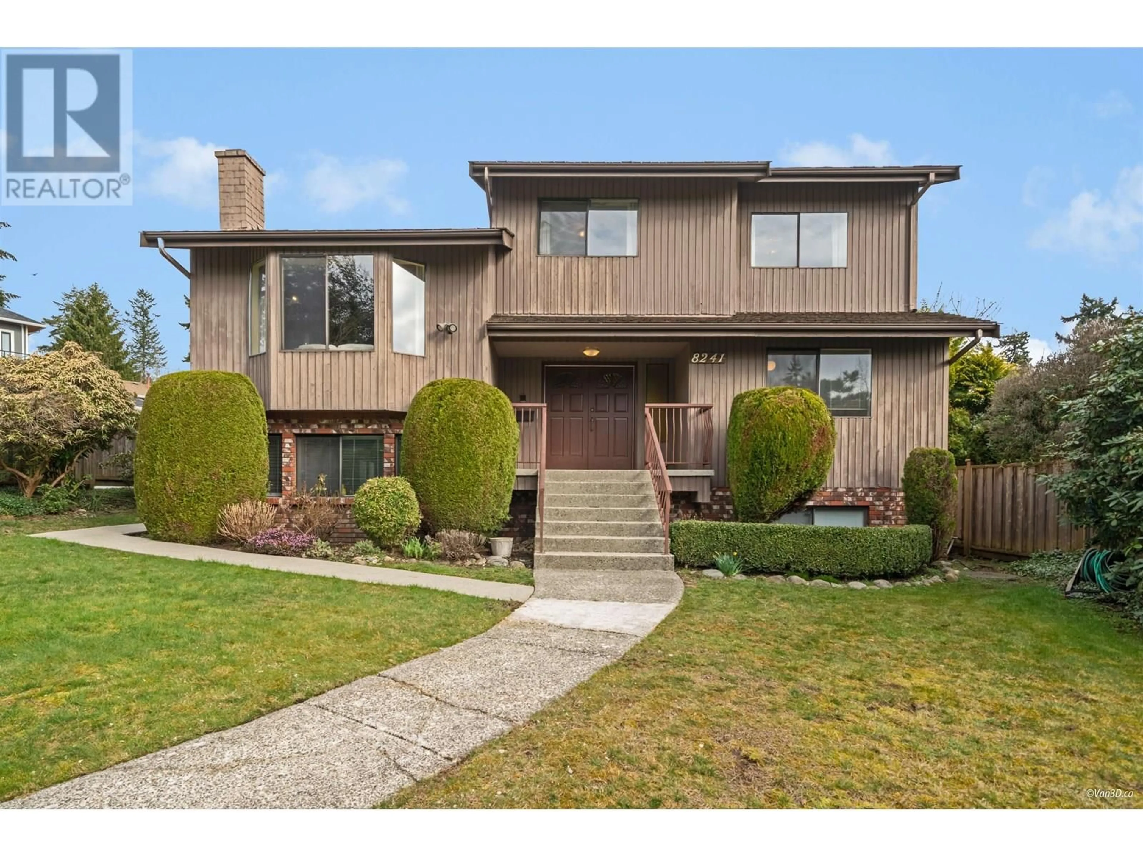 Home with brick exterior material, street for 8241 BRYNLOR DRIVE, Burnaby British Columbia V5E4E2