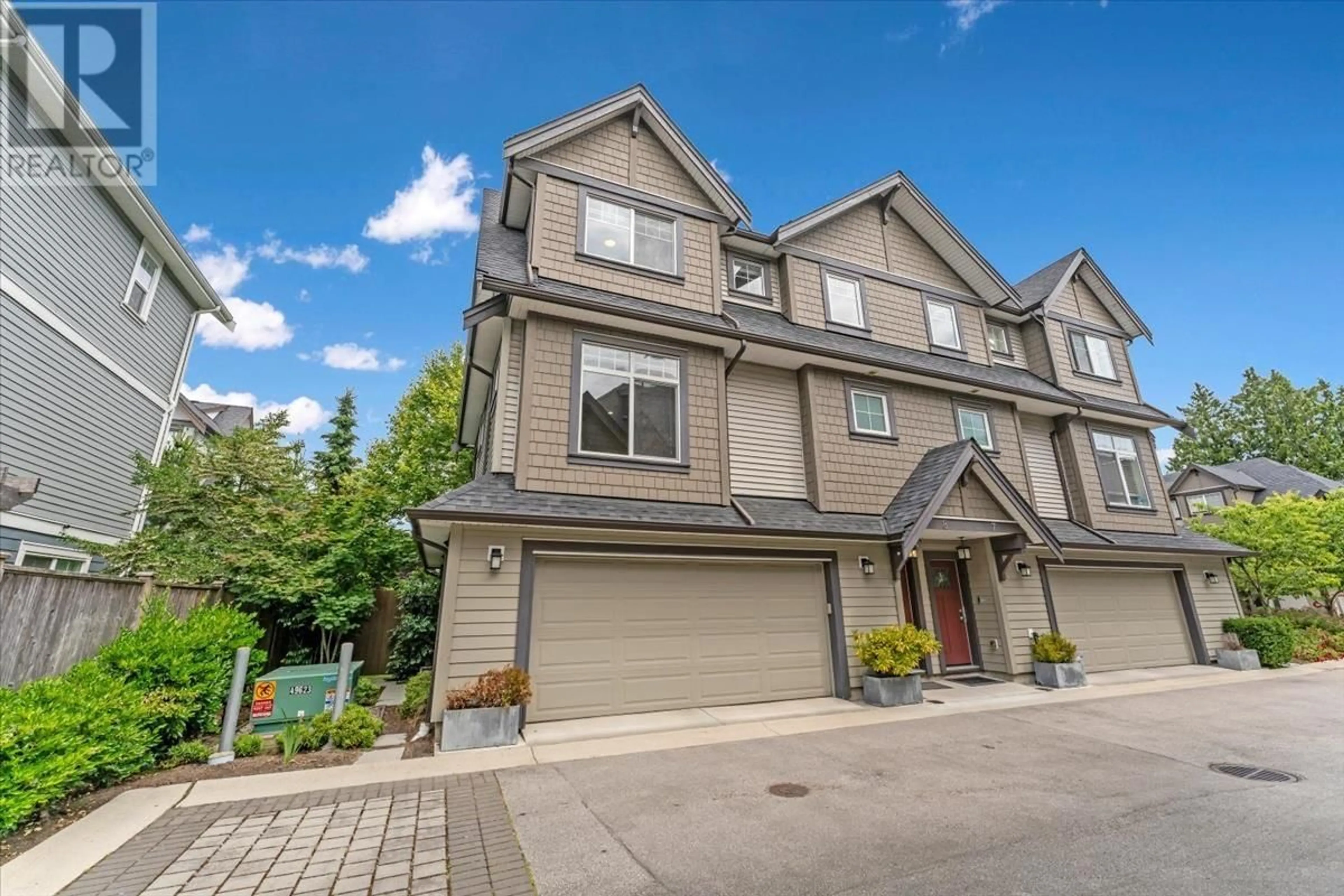 A pic from outside/outdoor area/front of a property/back of a property/a pic from drone, street for 8 - 9733 BLUNDELL ROAD, Richmond British Columbia V6Y1K8