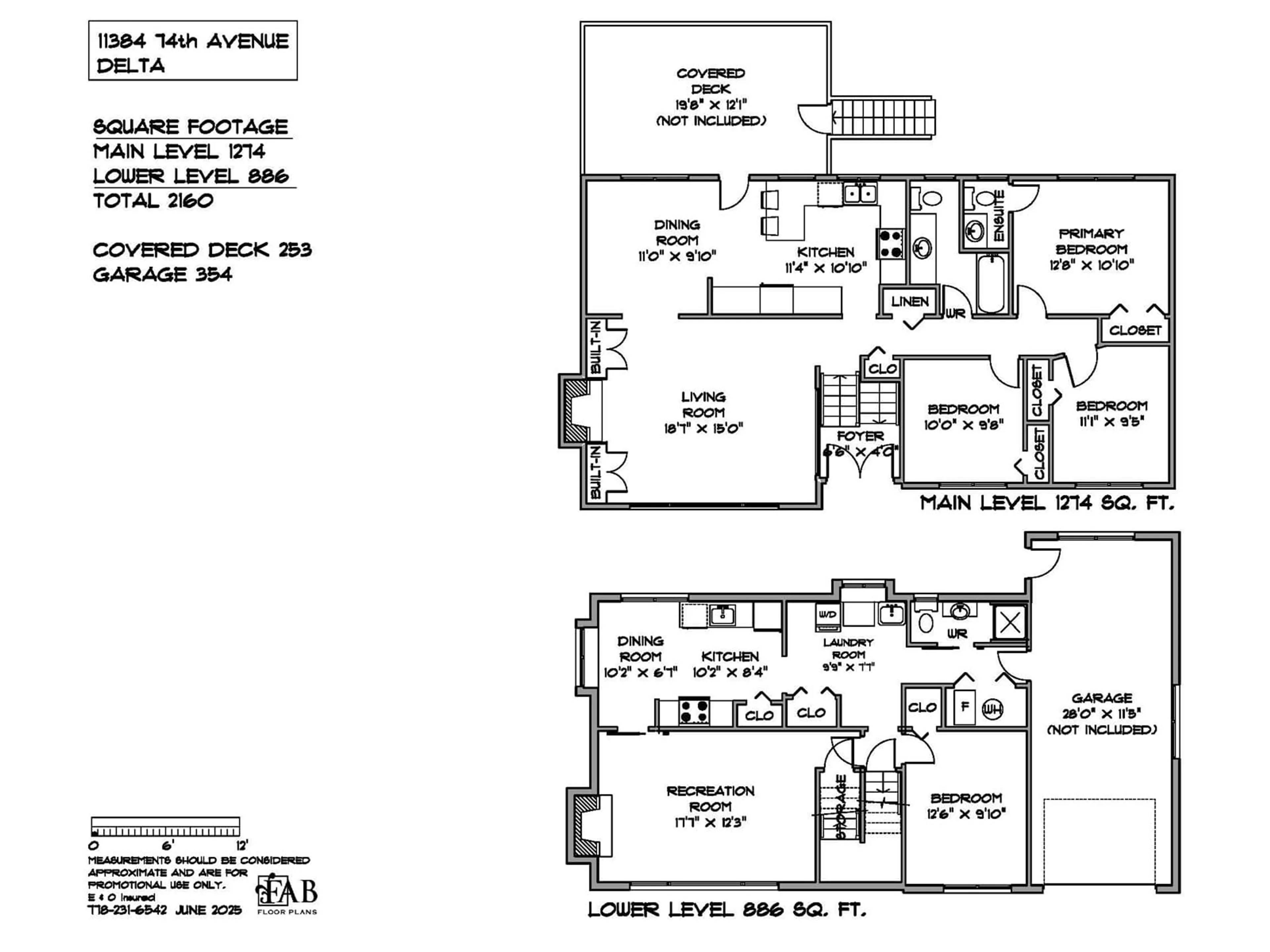 Floor plan for 11384 74, Delta British Columbia V4C1E1
