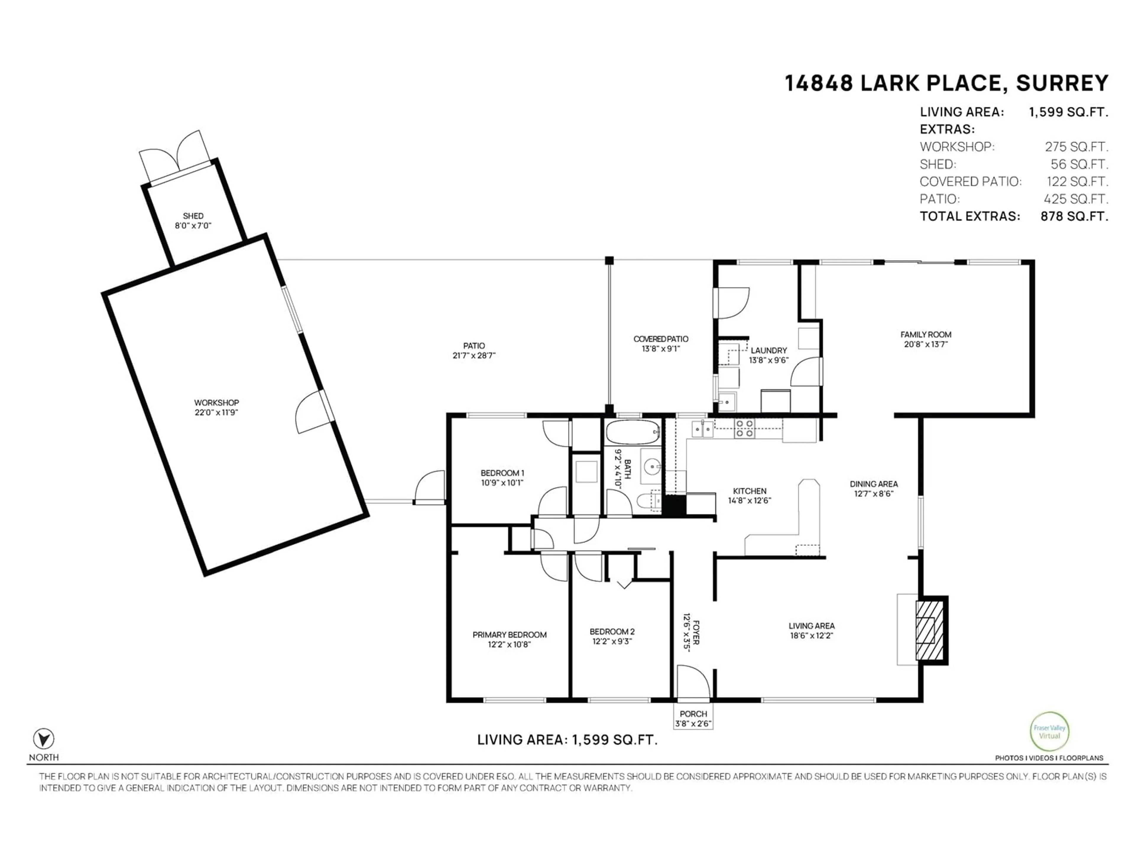 Floor plan for 14848 LARK, Surrey British Columbia V3R4V9