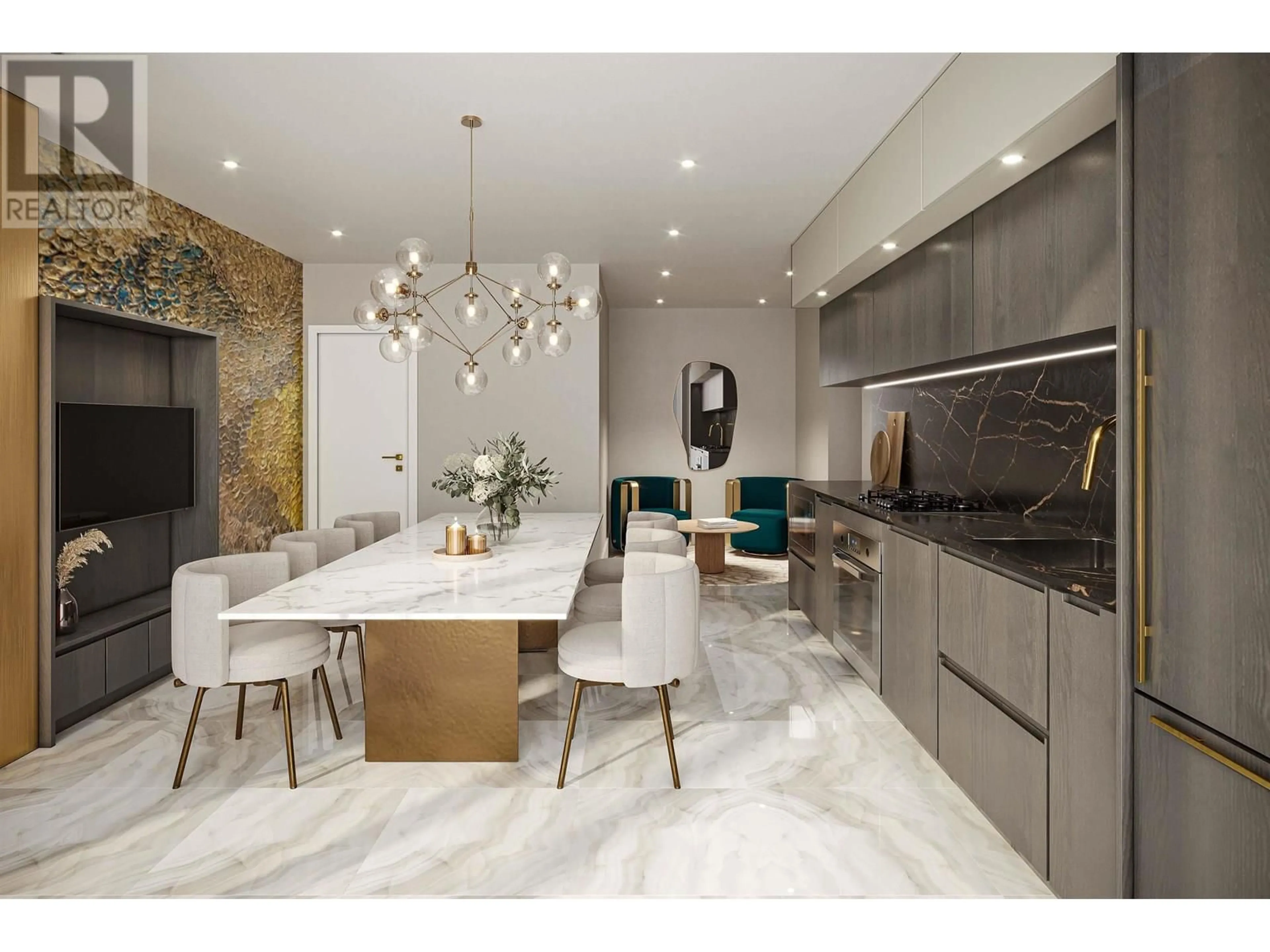 Contemporary kitchen, ceramic/tile floor for 504 - 2323 FIR STREET, Vancouver British Columbia V6J1S5