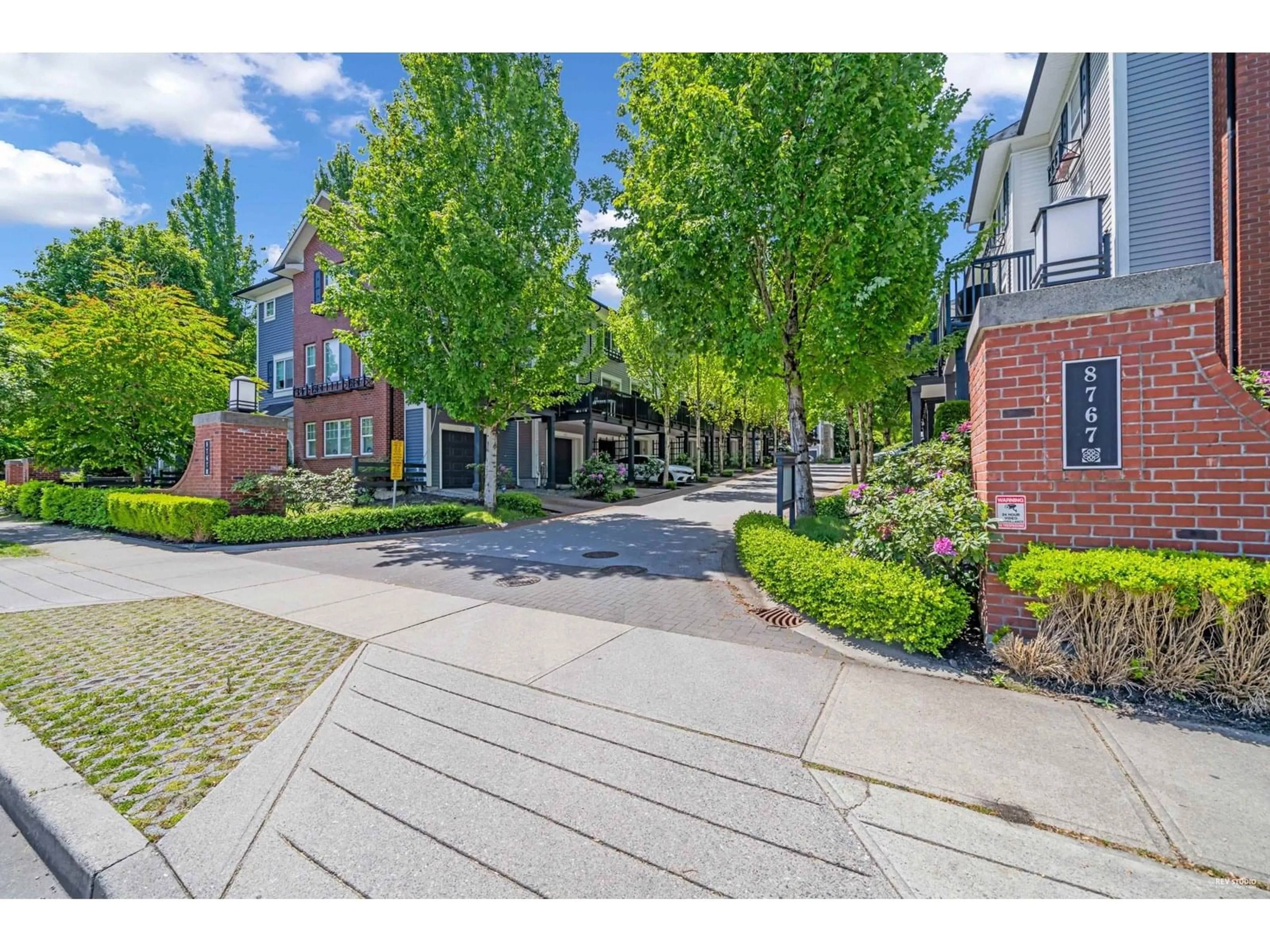 A pic from outside/outdoor area/front of a property/back of a property/a pic from drone, street for 53 - 8767 162, Surrey British Columbia V4N6K7