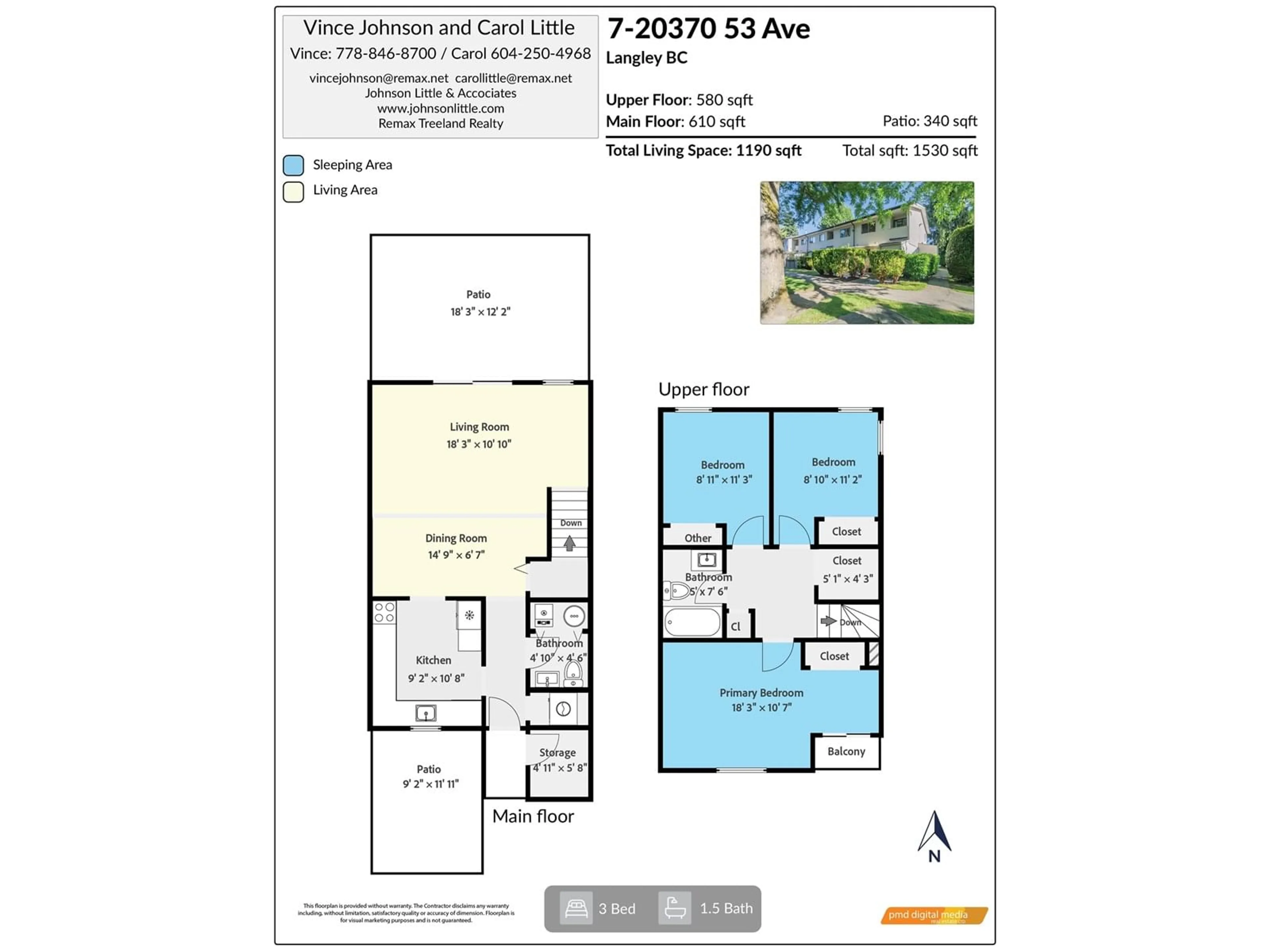 Floor plan for 7 - 20370 53, Langley British Columbia V3A5T9