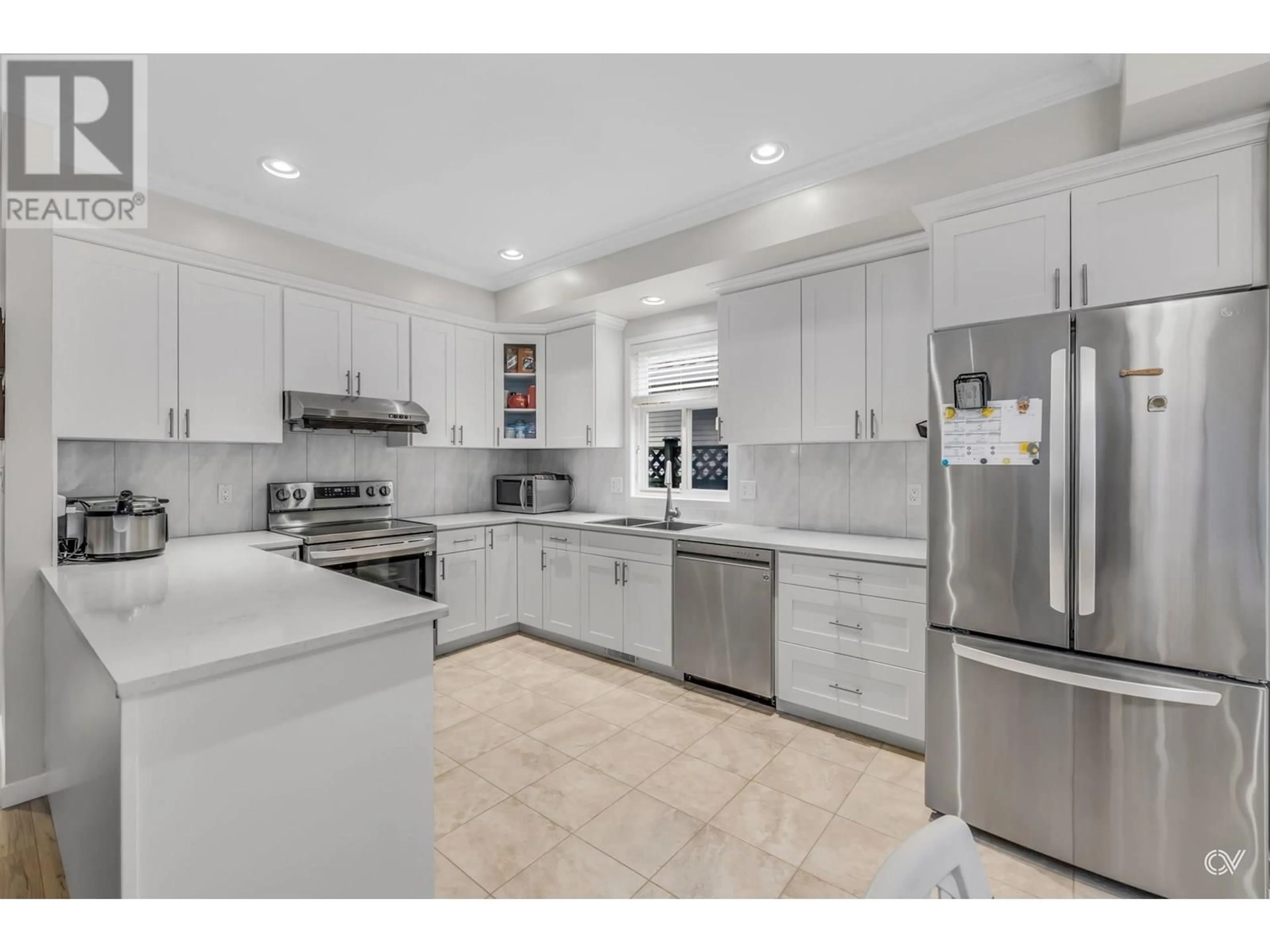 Open concept kitchen, ceramic/tile floor for 4368 BLAIR DRIVE, Richmond British Columbia V6X4C1