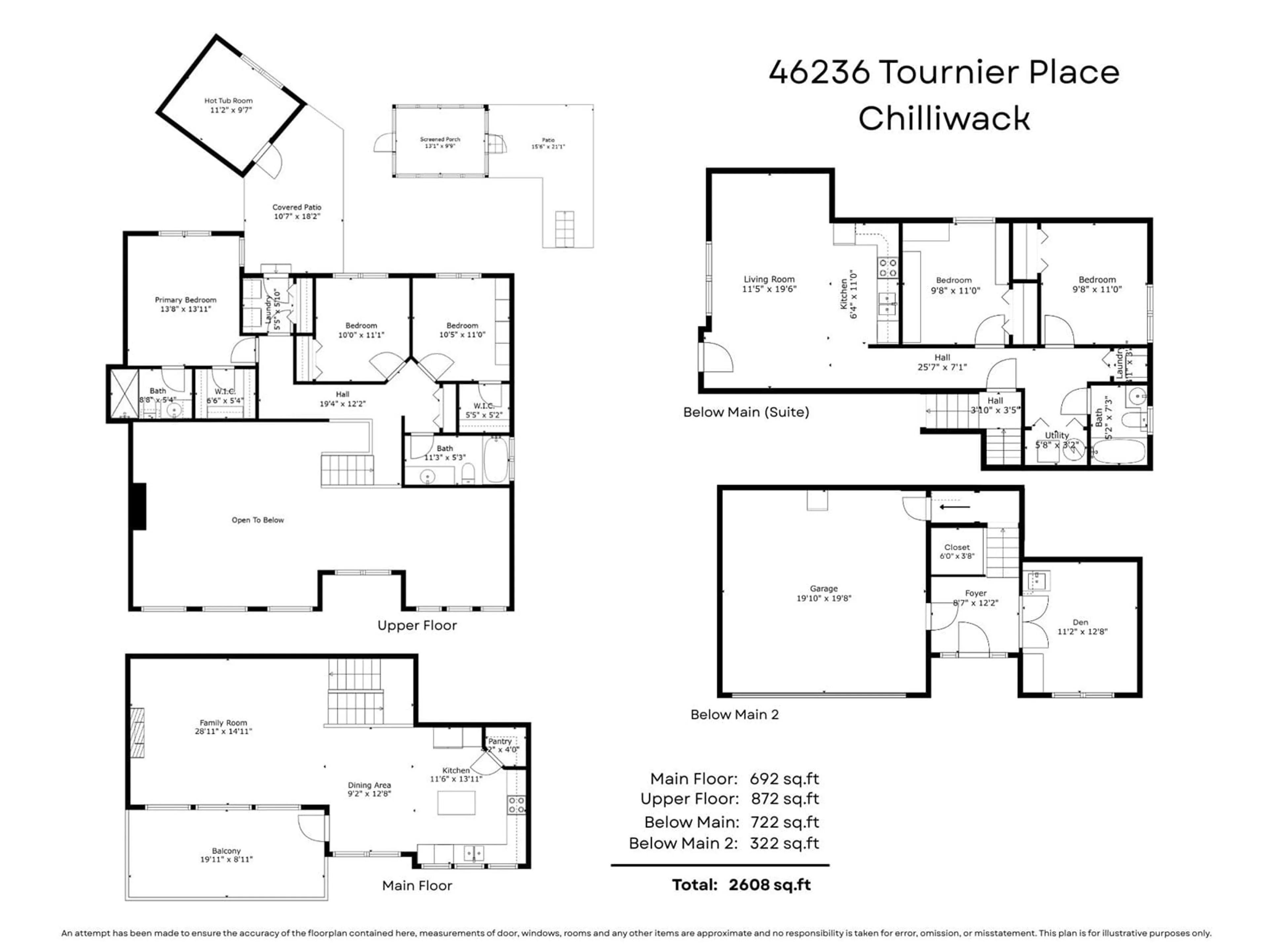 Floor plan for 46236 TOURNIER PLACE, Chilliwack British Columbia V2R6A2