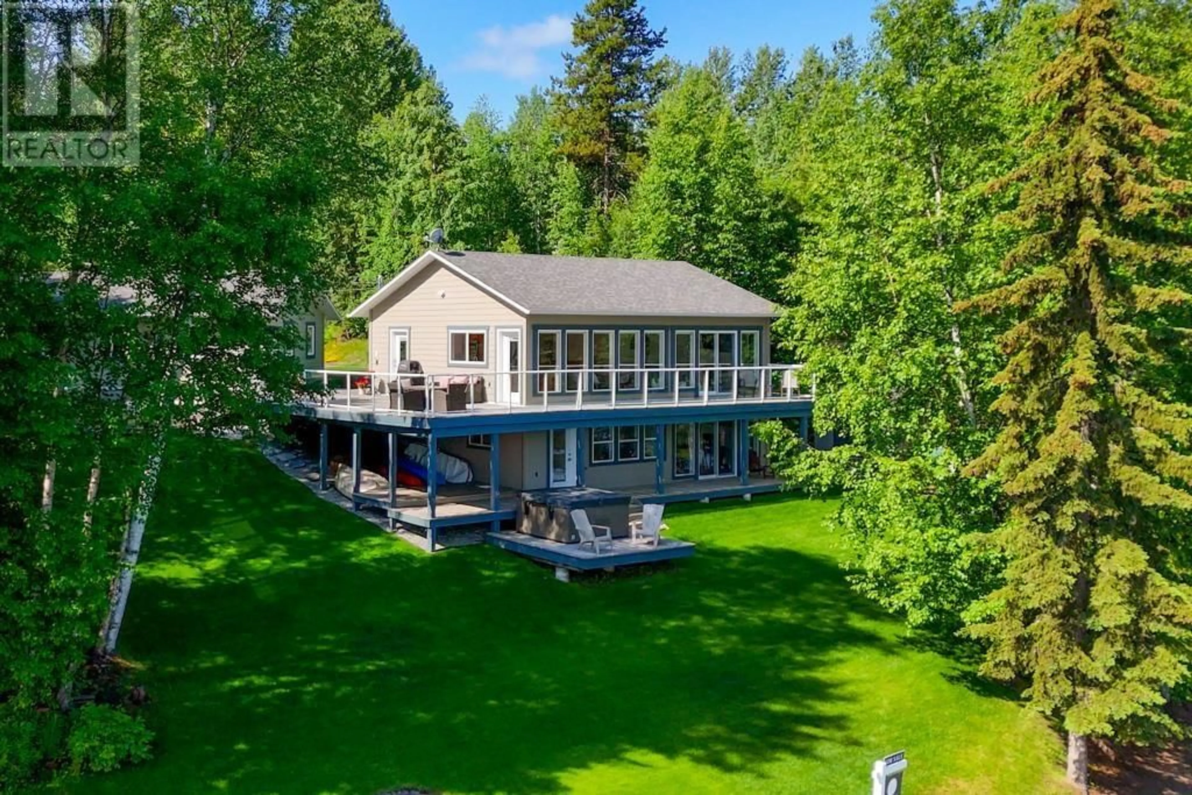 A pic from outside/outdoor area/front of a property/back of a property/a pic from drone, water/lake/river/ocean view for 27780 JOELLEN ROAD, Prince George British Columbia V2K5N1